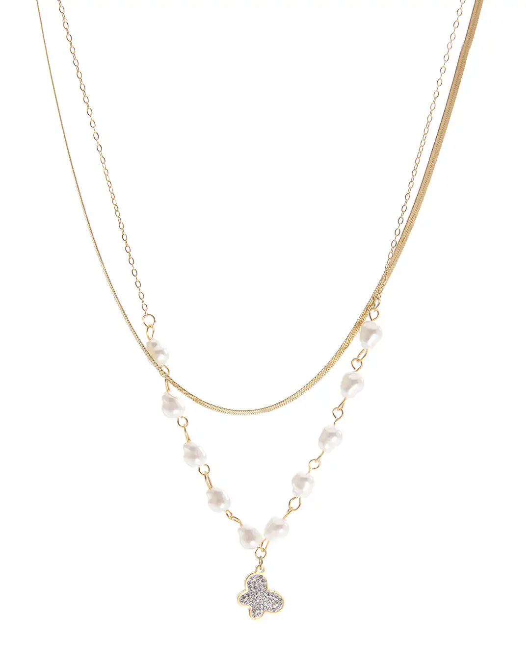 Διπλή αλυσίδα λαιμού MN43-58-2 – Χρυσό