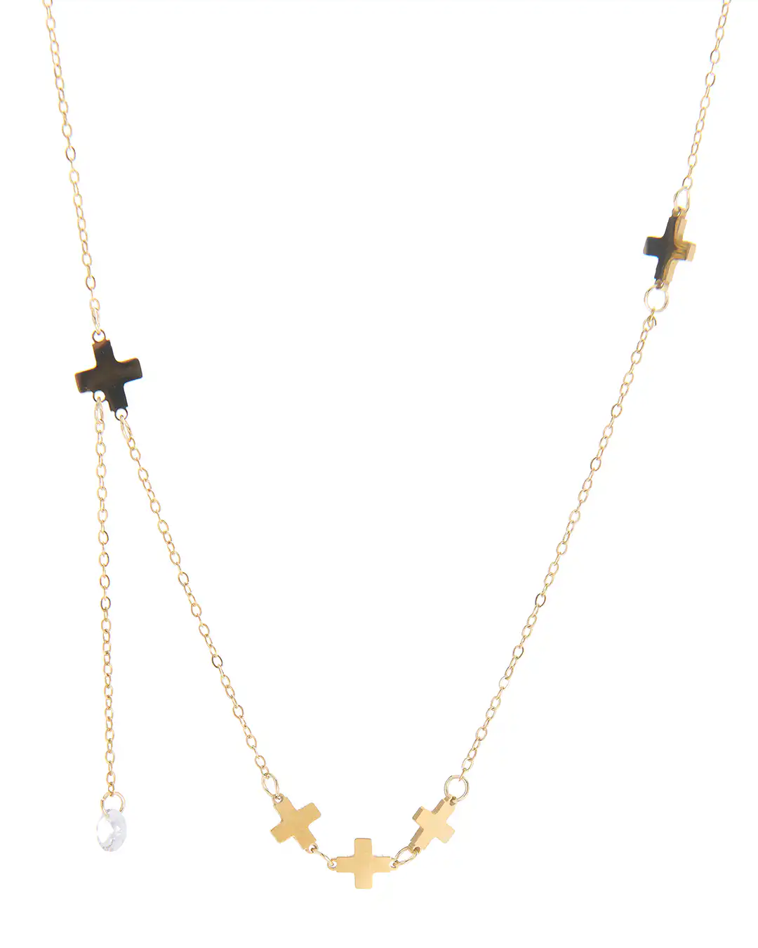 Αλυσίδα λαιμού με σταυρους MN43-59-2 – Χρυσό Αλυσίδα λαιμού με σταυρους MN43-59-2 – Χρυσό