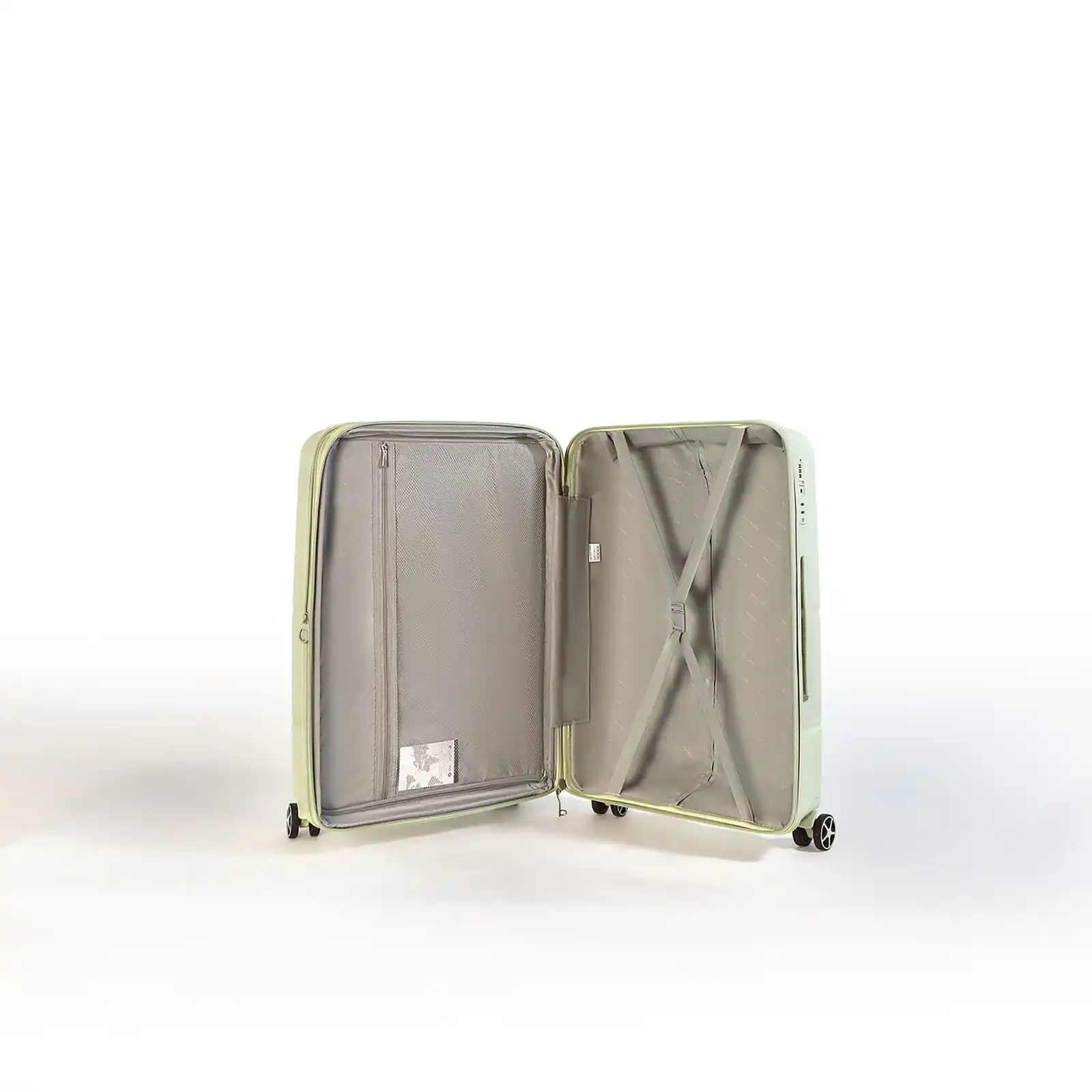 Βαλίτσα σκληρή Newcom (PP) μεγάλη N1595/70 Πράσινο