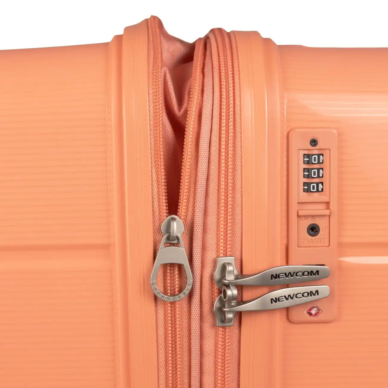 Βαλίτσα καμπίνας με επέκταση Newcom (PP) N1595/50 Σομόν