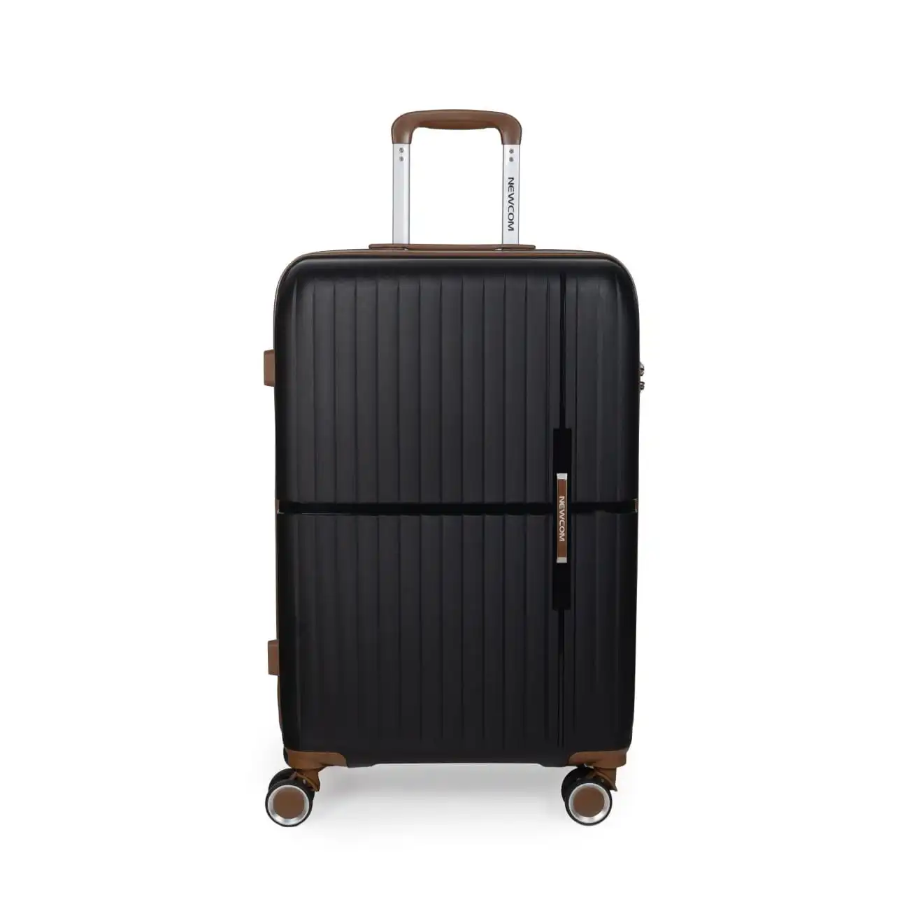 Βαλίτσα σκληρή Newcom (PP) μικρή μεσαία N1596 μαύρο