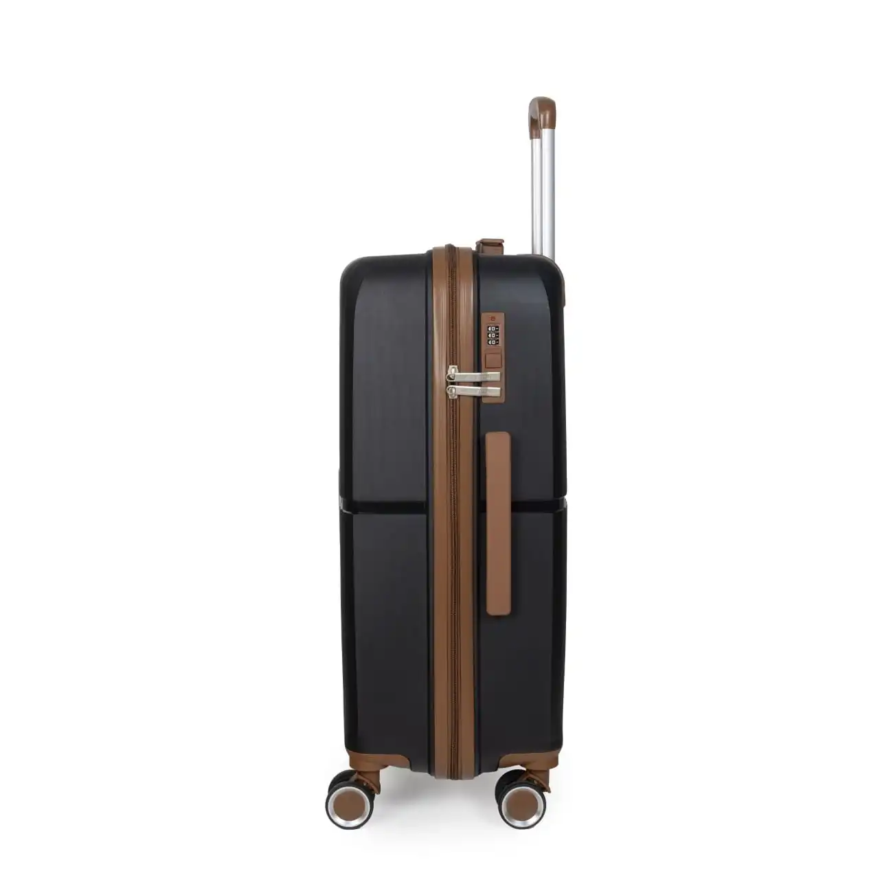 Βαλίτσα σκληρή Newcom (PP) μικρή μεσαία N1596 μαύρο