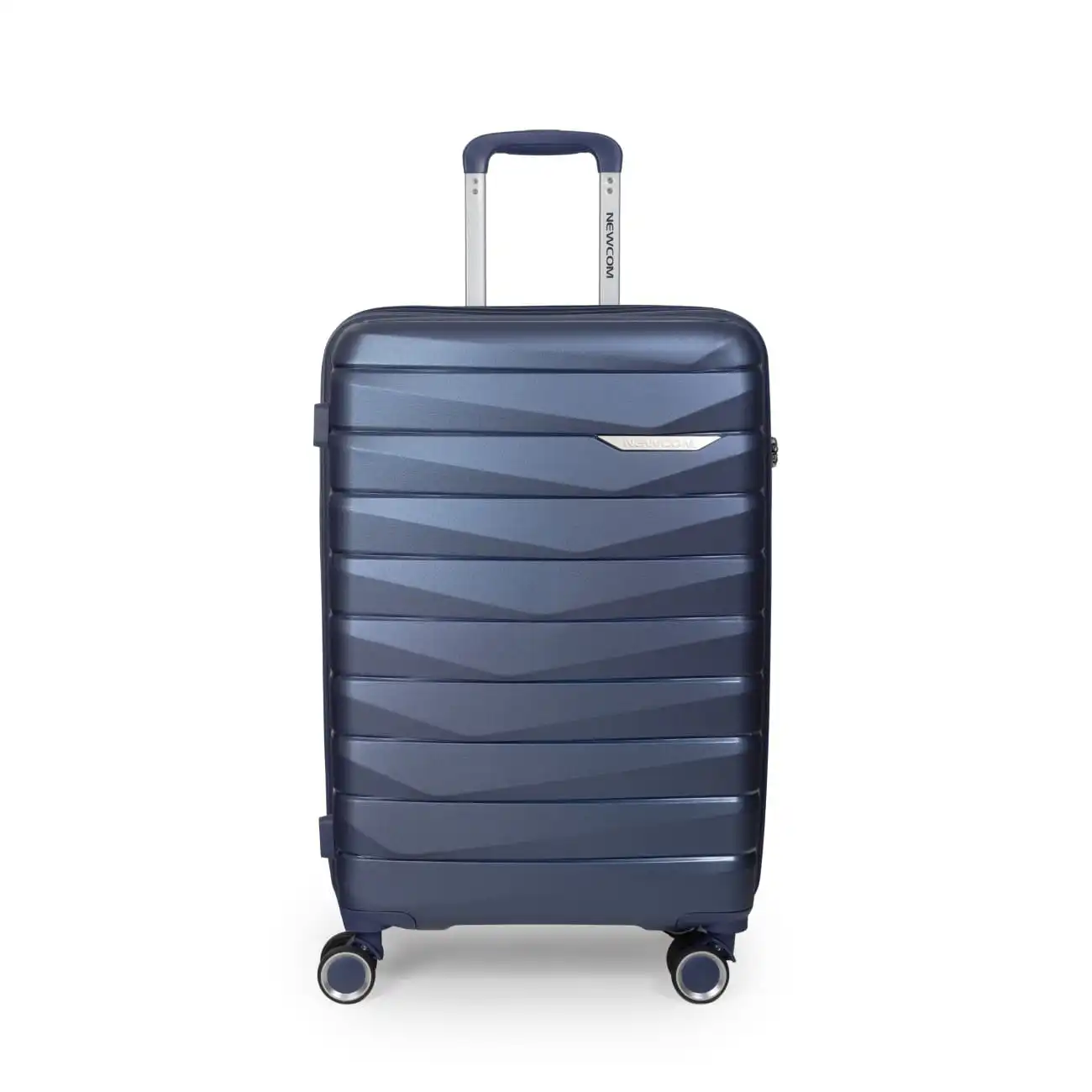 Βαλίτσα σκληρή άθραυστη μεσαία Newcom (PP) N1597/60 μπλε