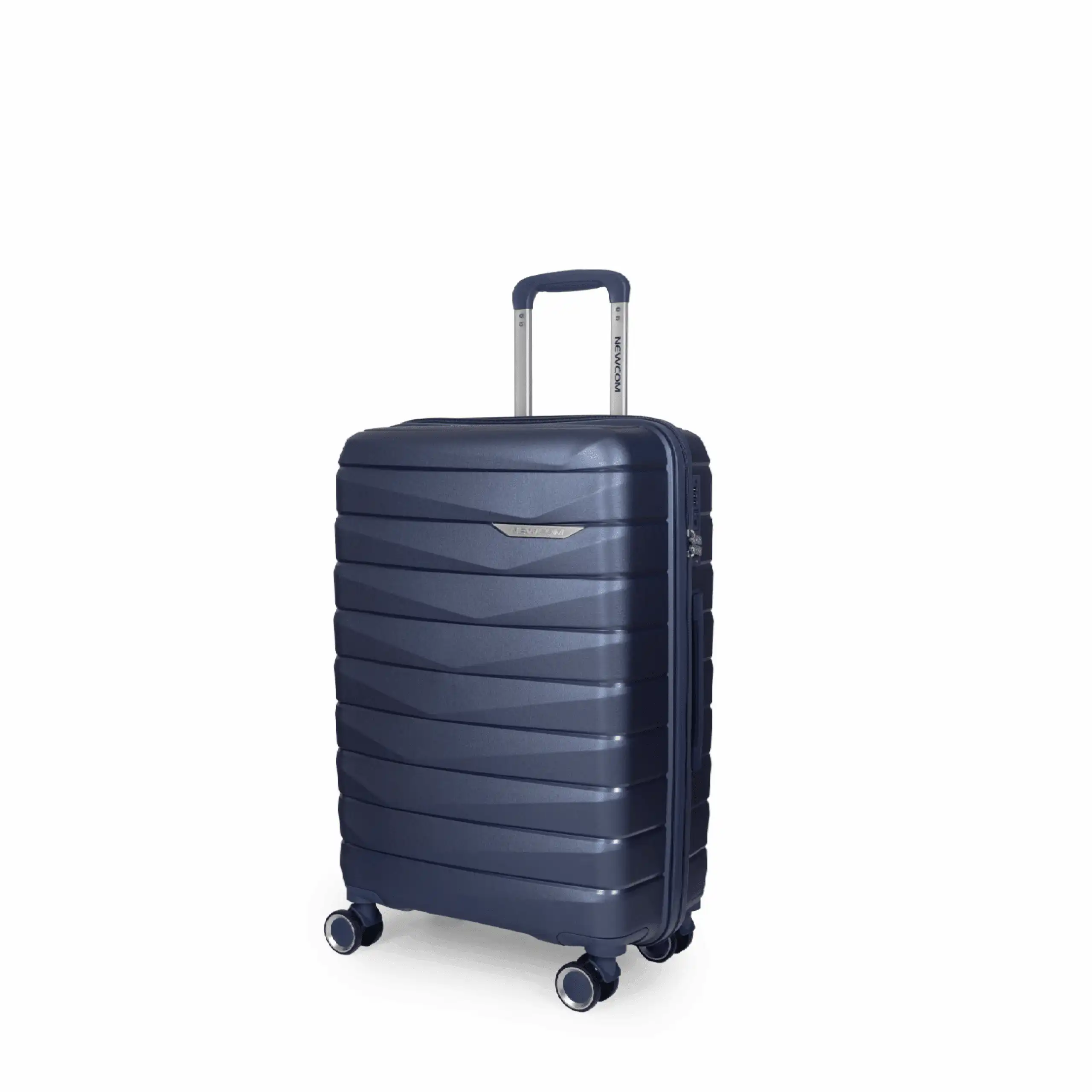 Βαλίτσα σκληρή άθραυστη Newcom (PP) καμπίνας N1597/50 μπλε