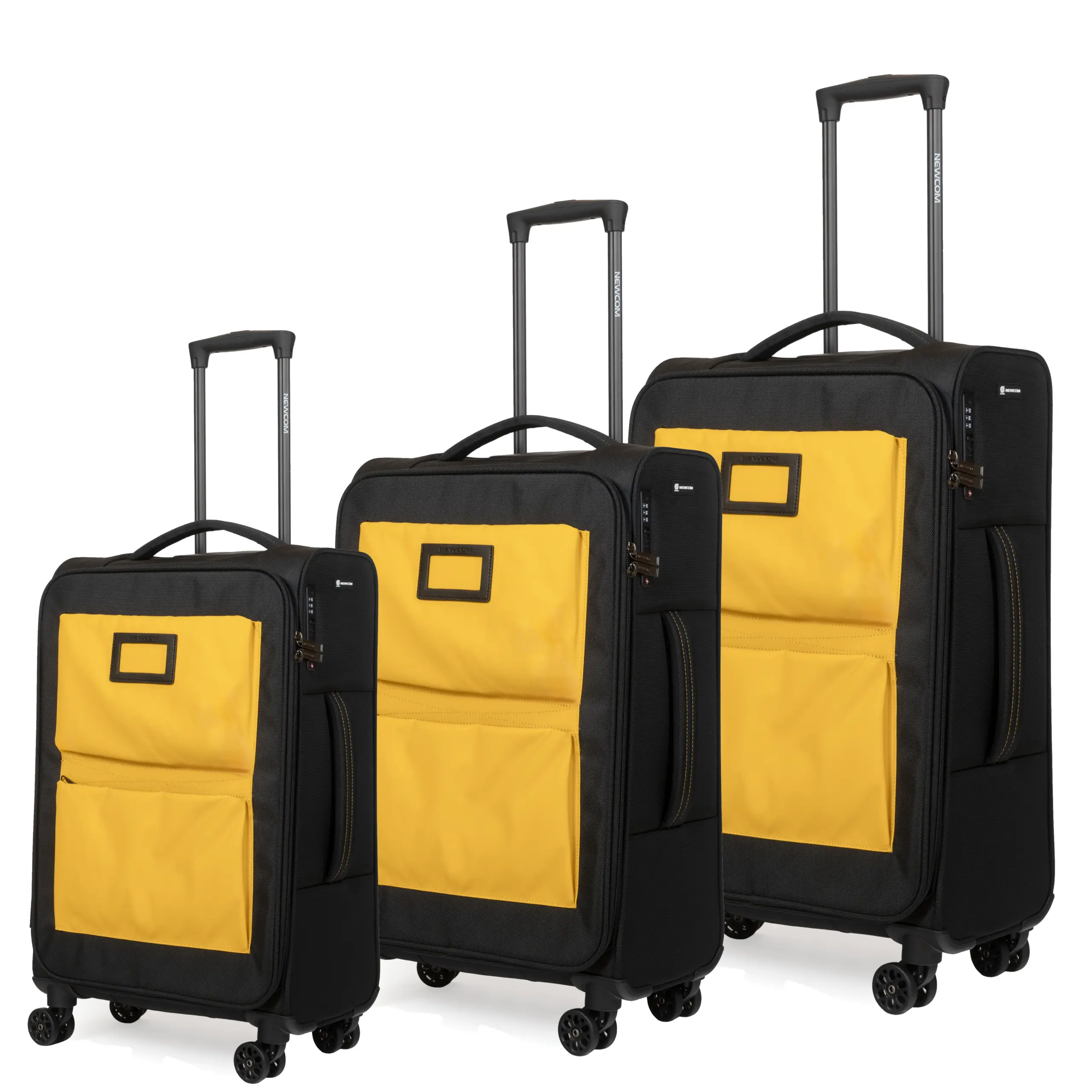 Βαλίτσες Υφασμάτινες σετ τριάδα Newcom N1618 yellow