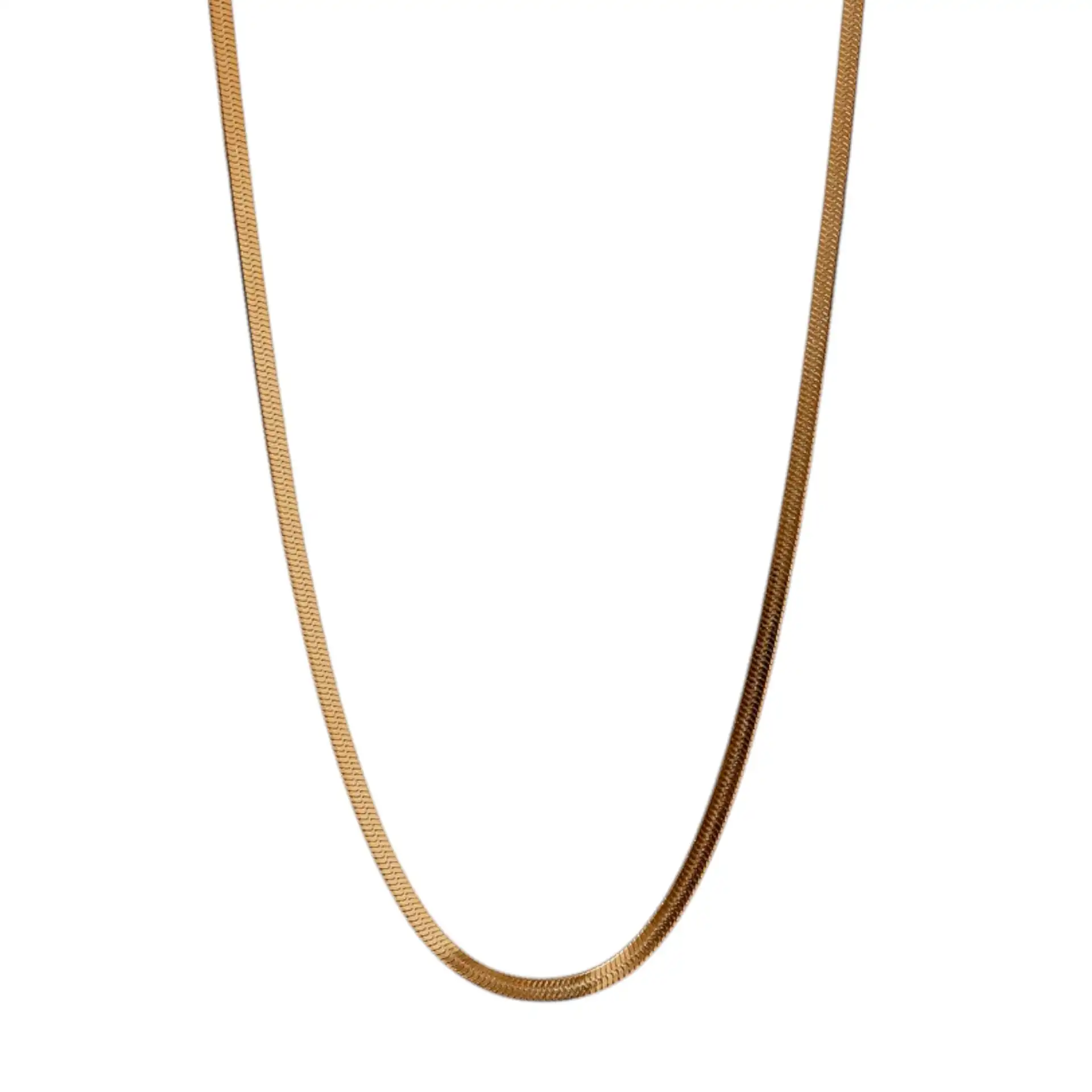Γυναικείο κολιέ χρυσή αλυσίδα snake 2mm