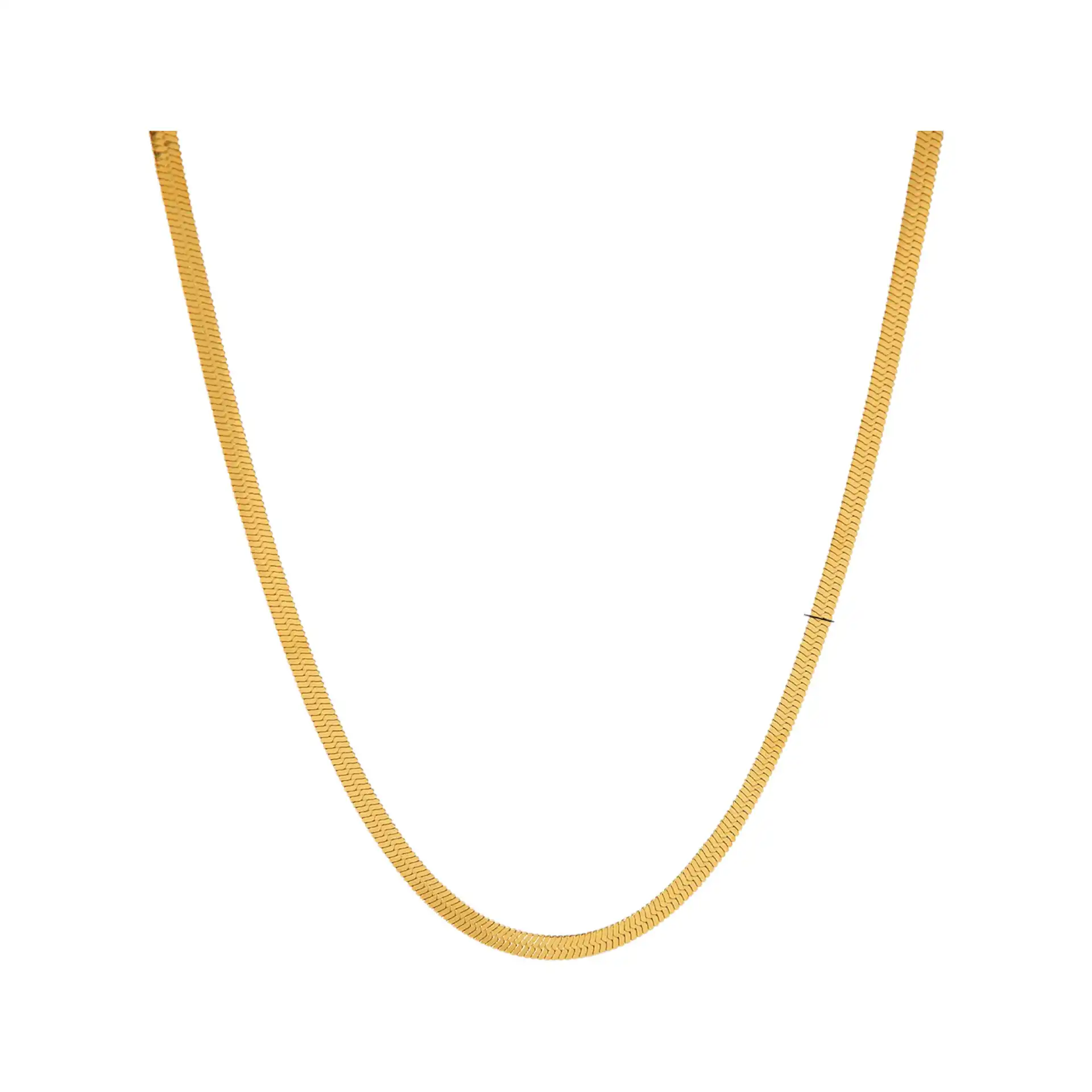 Γυναικείο κολιέ χρυσή αλυσίδα snake 4mm