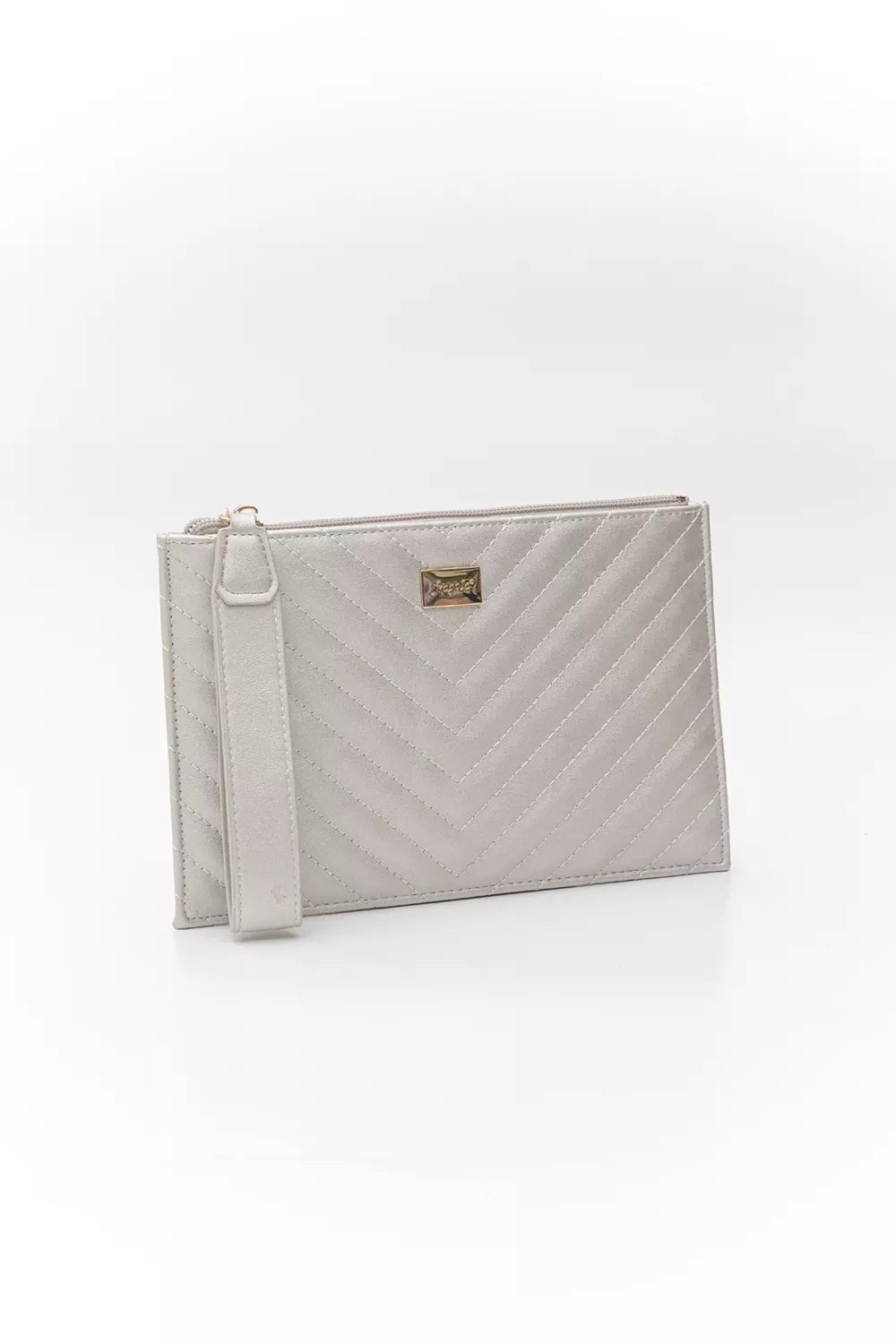 Φάκελος πλακέ σταθερός με φερμουάρ και χειρολαβή με γαζί diagonal Φάκελος πλακέ σταθερός με φερμουάρ και χειρολαβή με γαζί diagonal