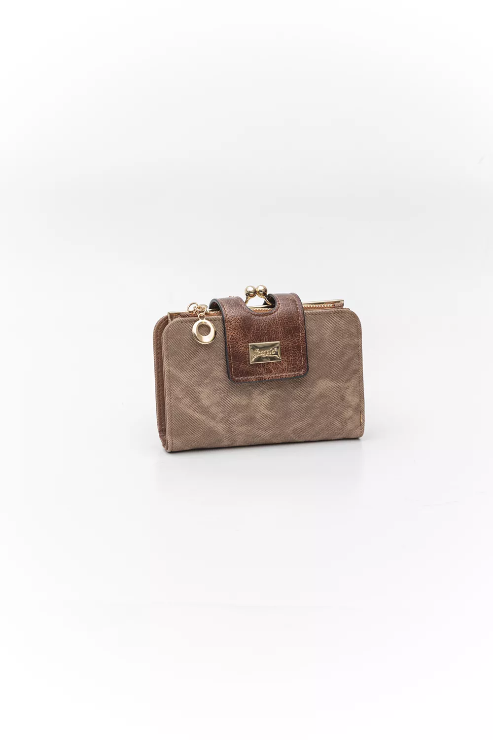 Μεσαίο πορτοφόλι με γλώσσα με μαγνητικό button Μεσαίο πορτοφόλι με γλώσσα με μαγνητικό button