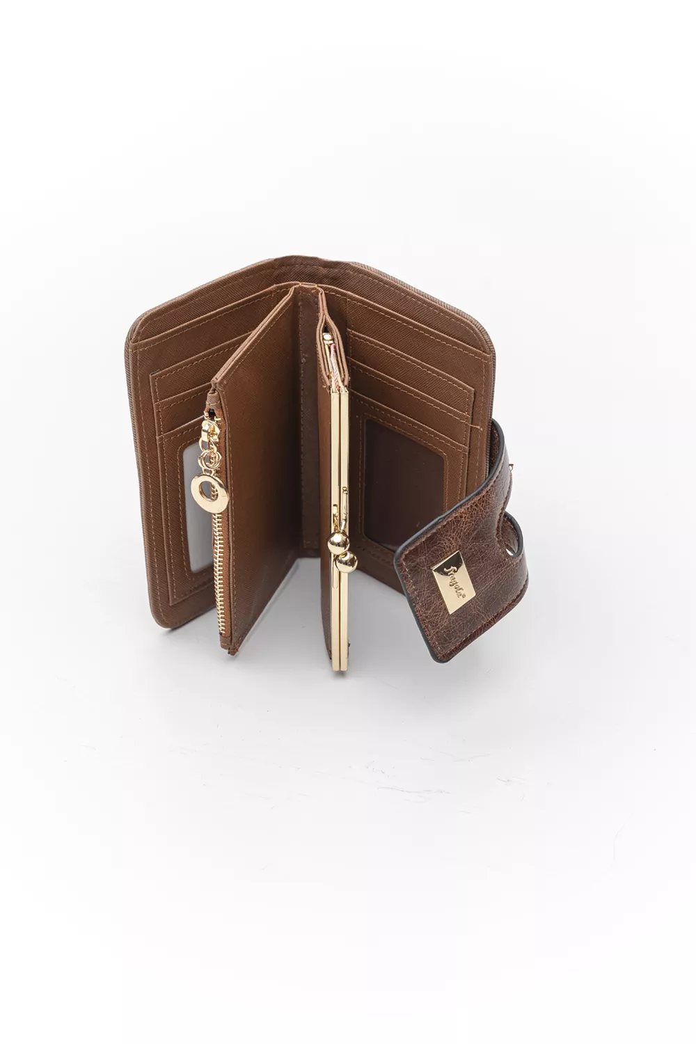 Μεσαίο πορτοφόλι με γλώσσα με μαγνητικό button Μεσαίο πορτοφόλι με γλώσσα με μαγνητικό button