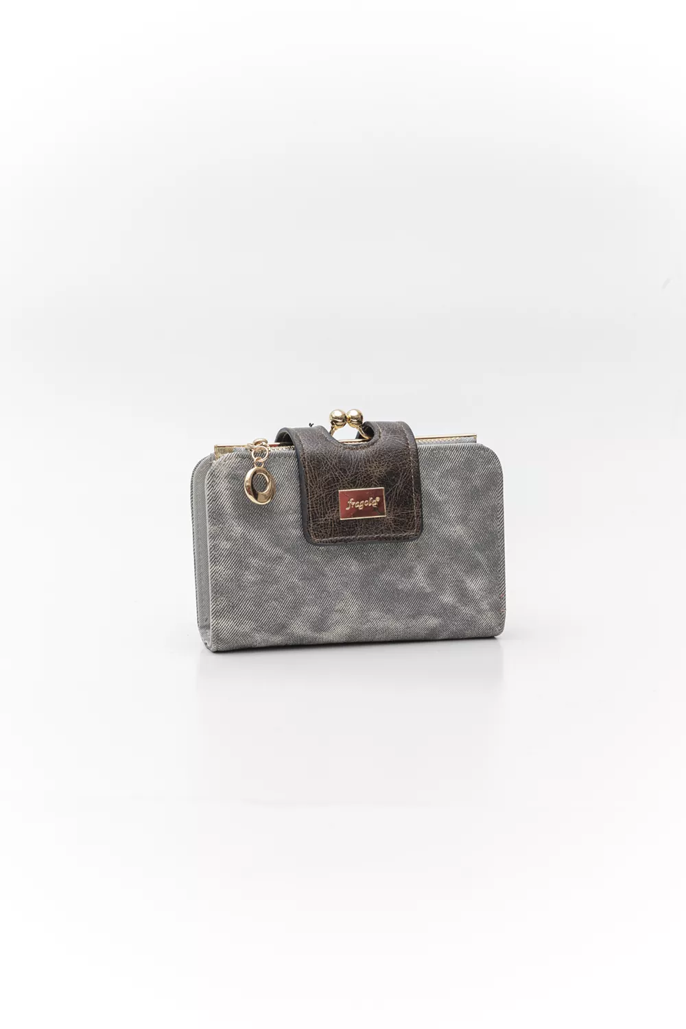 Μεσαίο πορτοφόλι με γλώσσα με μαγνητικό button Μεσαίο πορτοφόλι με γλώσσα με μαγνητικό button