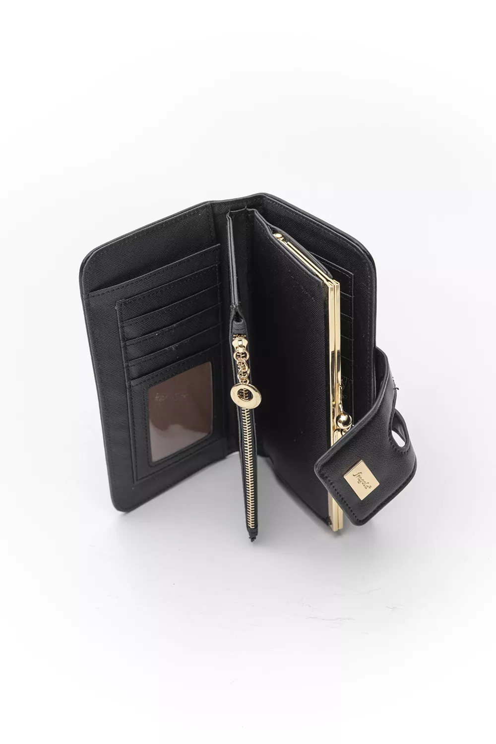 Μεγάλο πορτοφόλι με γλώσσα με μαγνητικό button