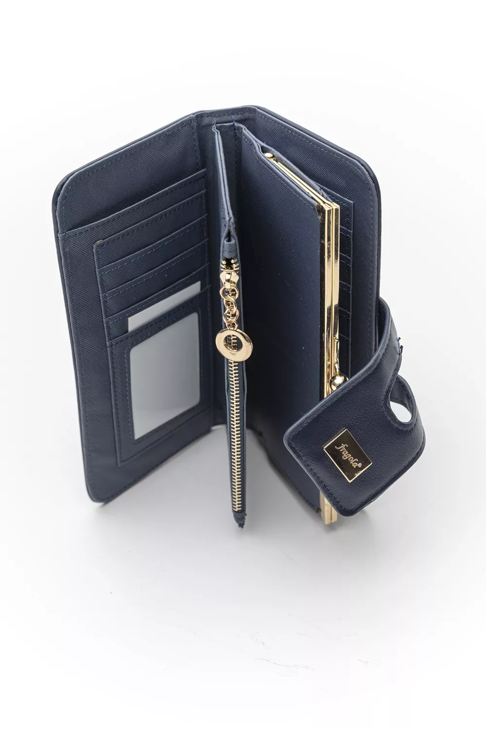 Μεγάλο πορτοφόλι με γλώσσα με μαγνητικό button