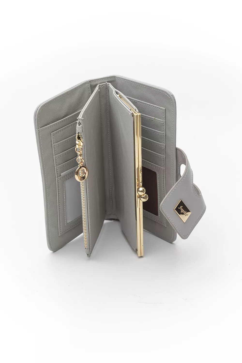 Μεγάλο πορτοφόλι με γλώσσα με μαγνητικό button