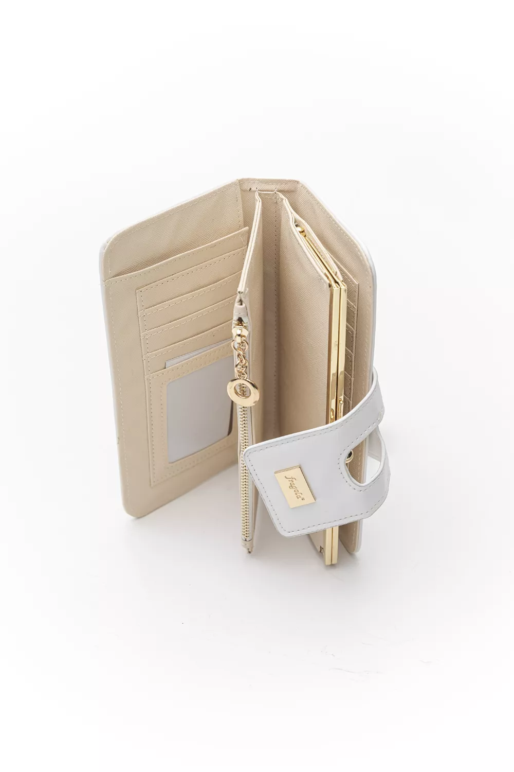 Μεγάλο πορτοφόλι με γλώσσα με μαγνητικό button