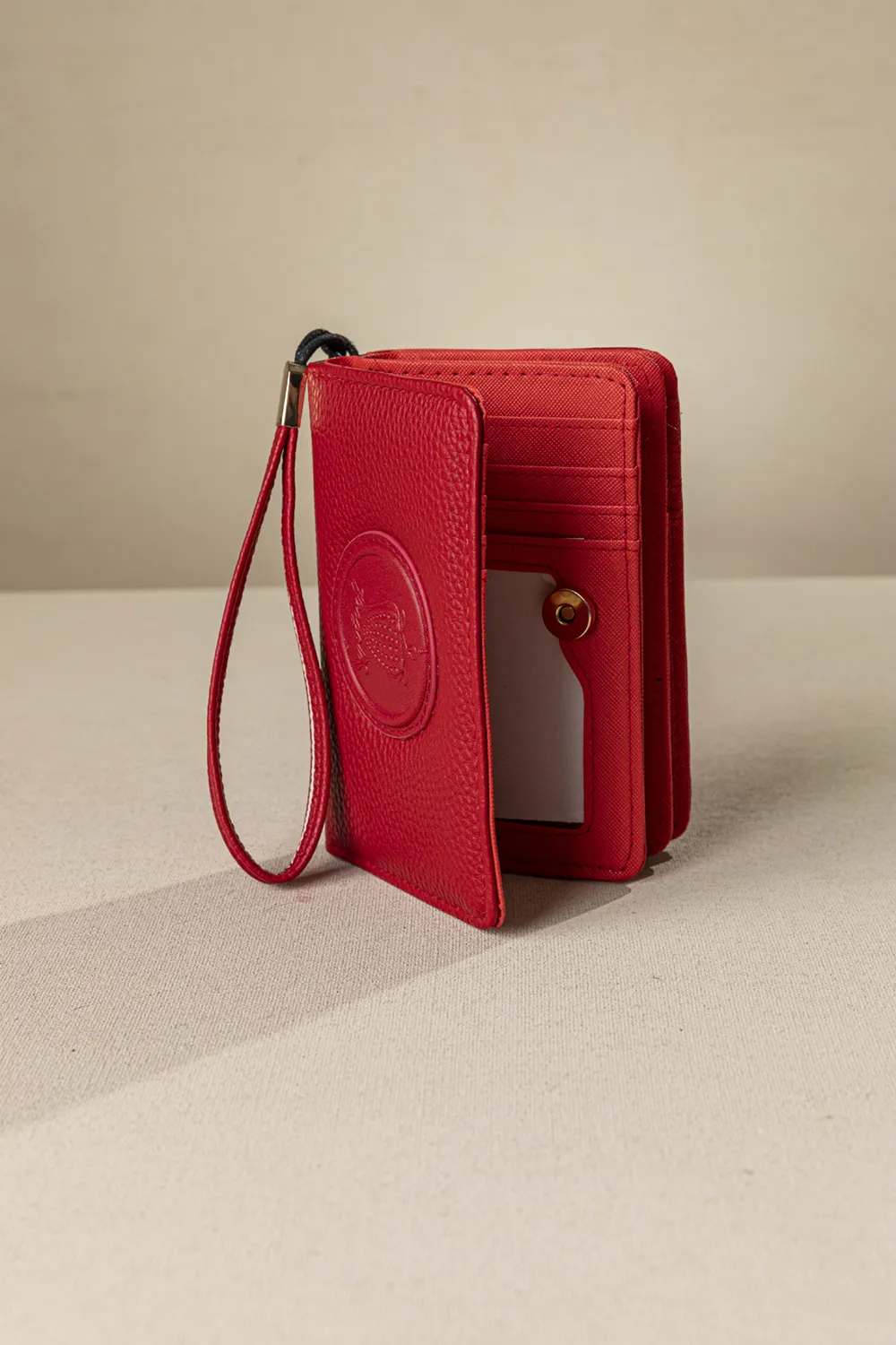 Πορτοφόλι με διπλό άνοιγμα και casual logo