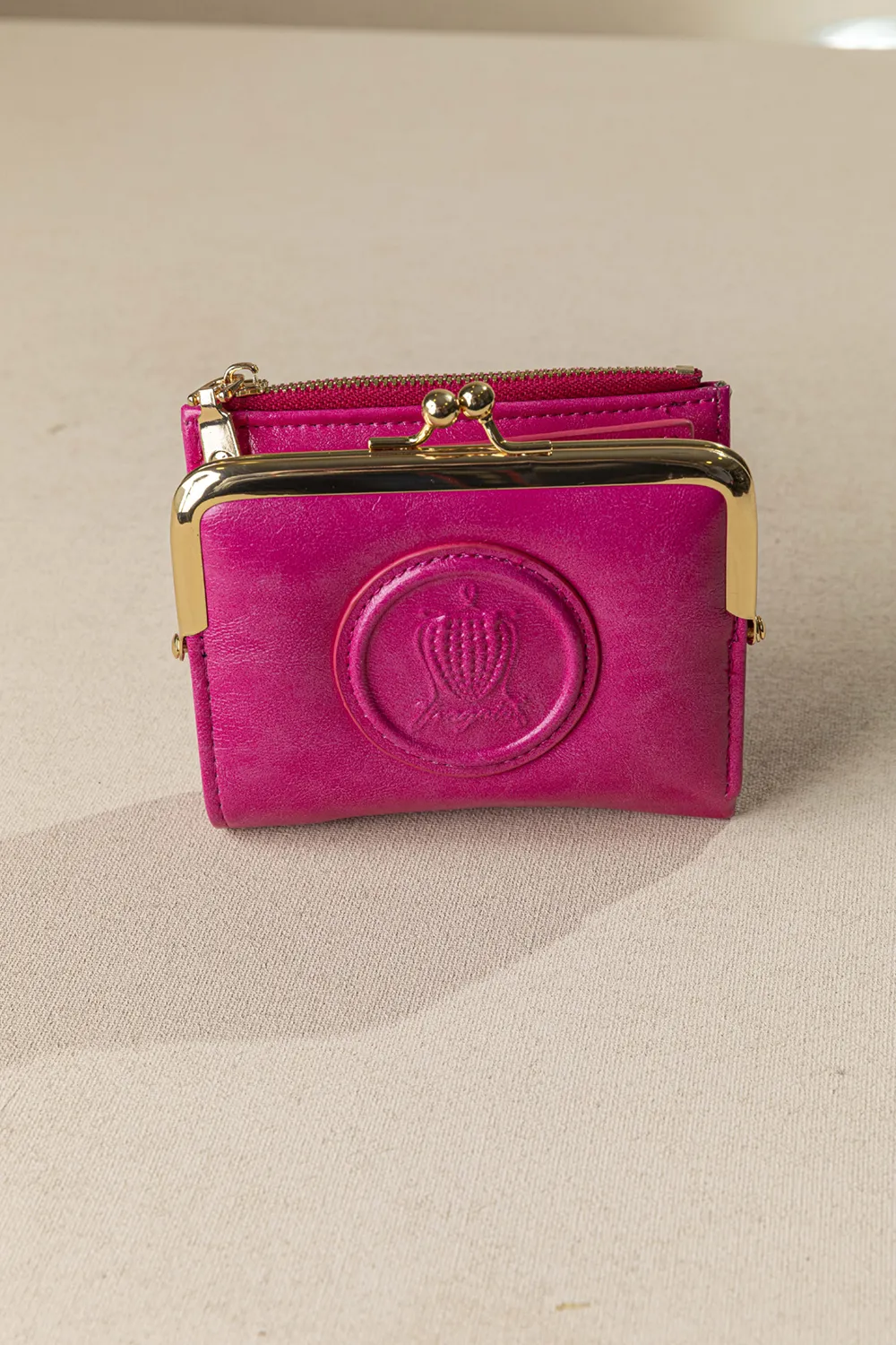 Μικρό πορτοφόλι με vintage στόμιο