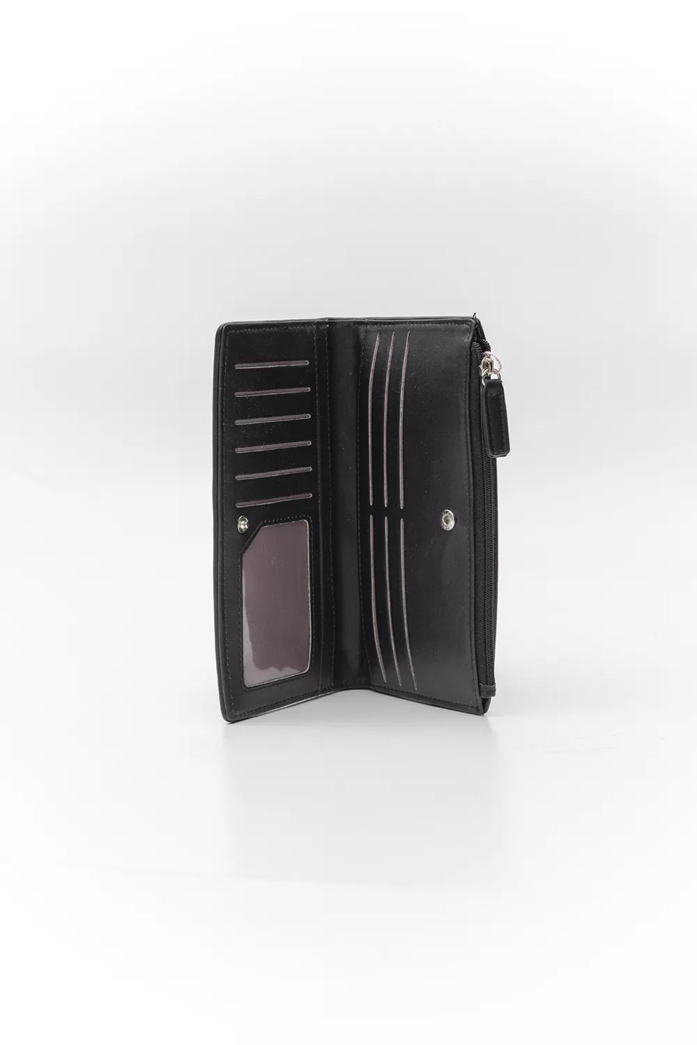 Μεγάλο πορτοφόλι με κουμπί Letters