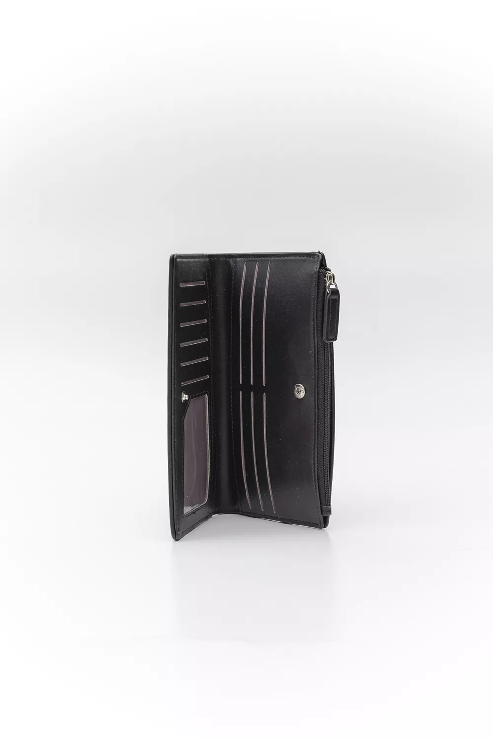 Μεγάλο πορτοφόλι με κουμπί Letters