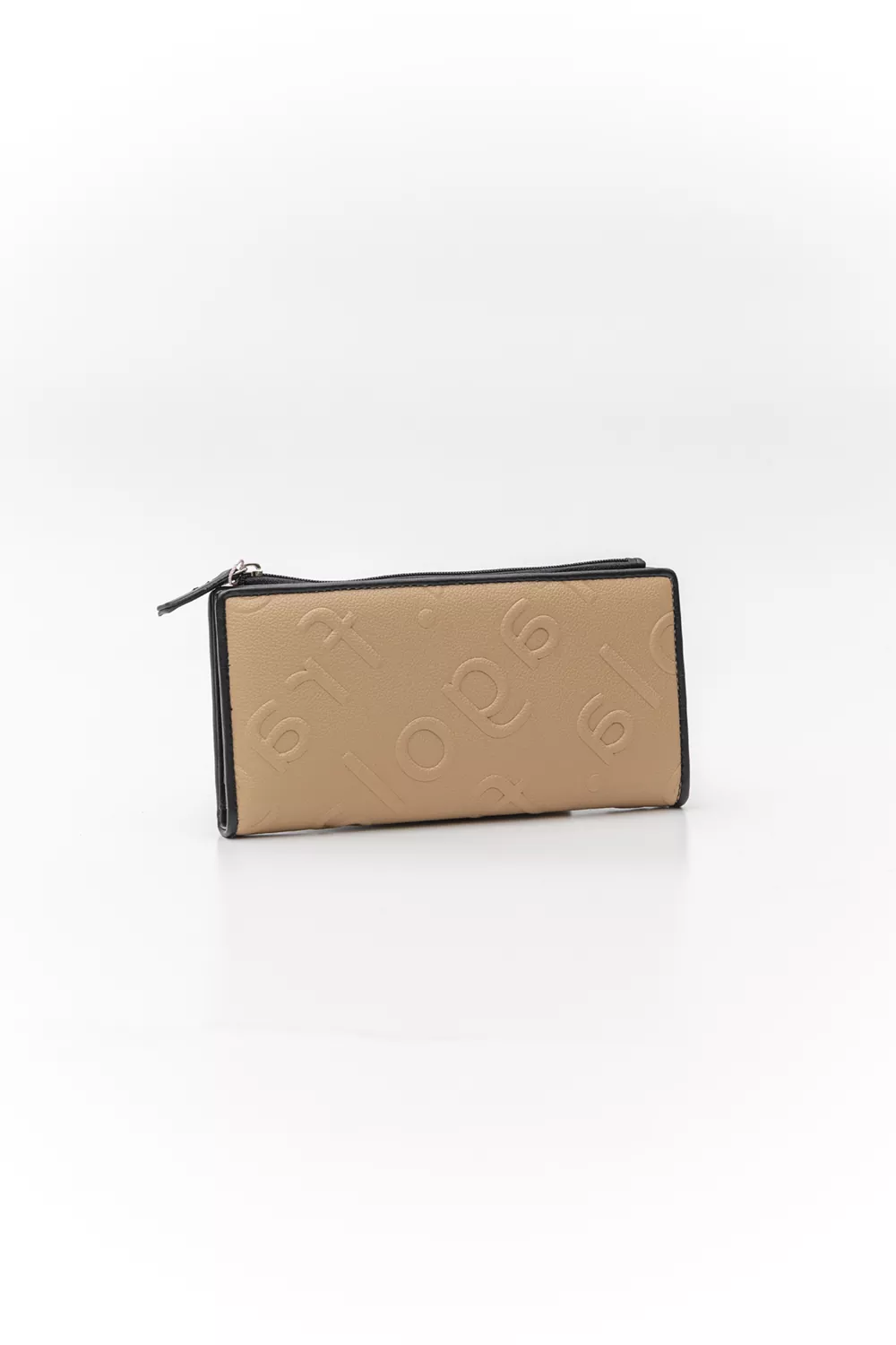 Μεγάλο πορτοφόλι με κουμπί Letters