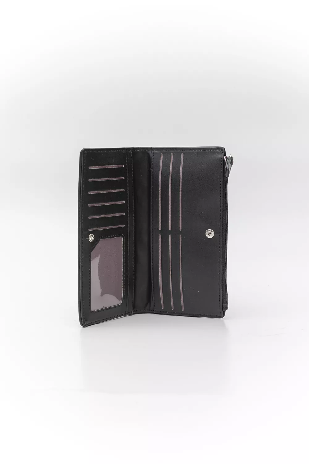 Μεγάλο πορτοφόλι με κουμπί Letters