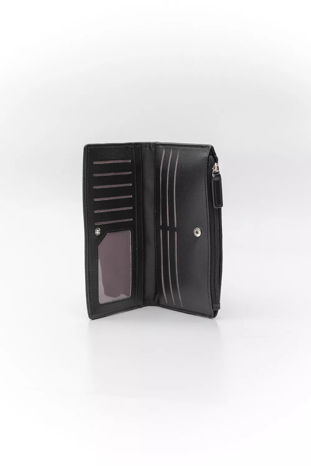 Μεγάλο πορτοφόλι με κουμπί Letters