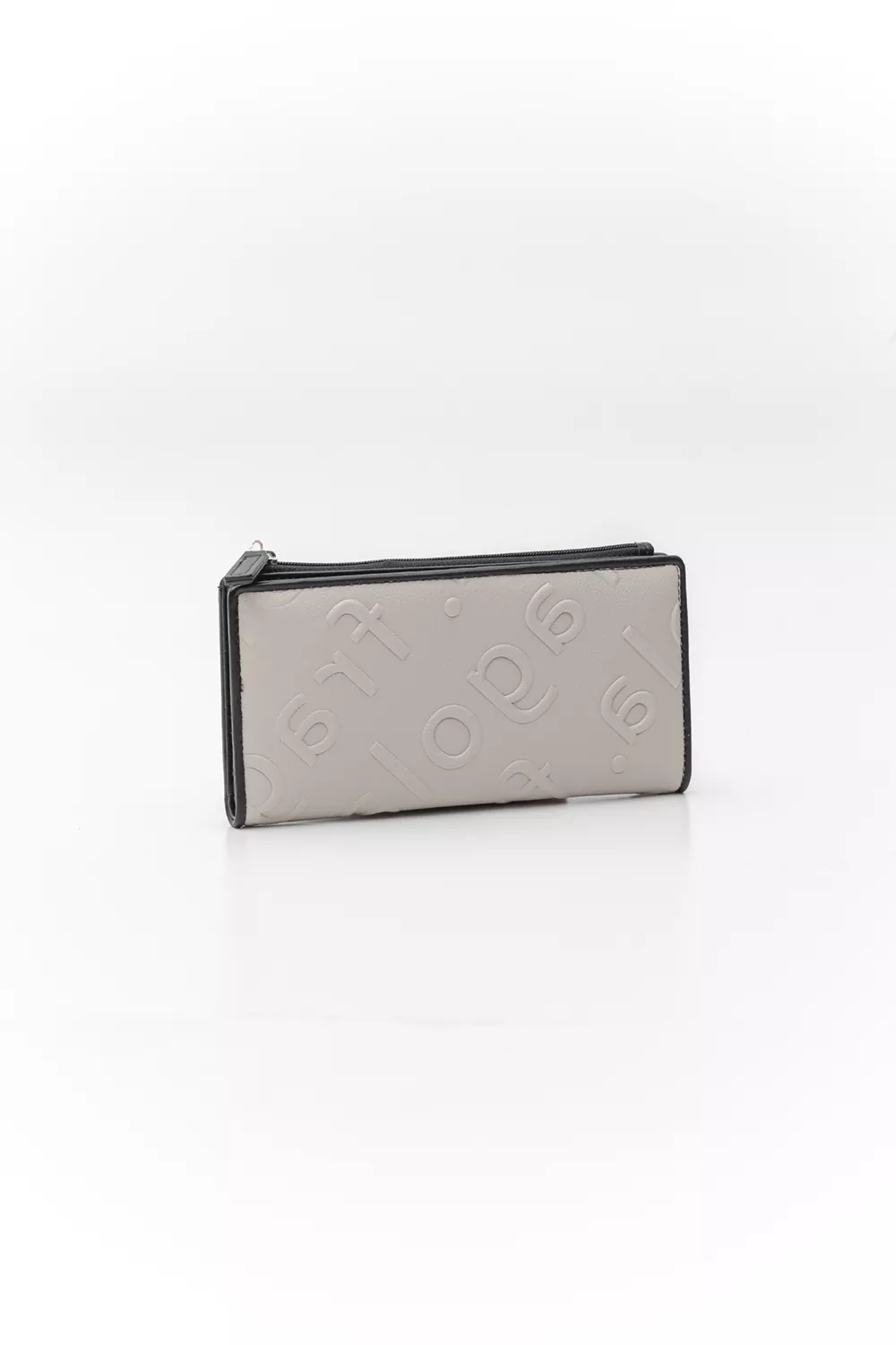 Μεγάλο πορτοφόλι με κουμπί Letters