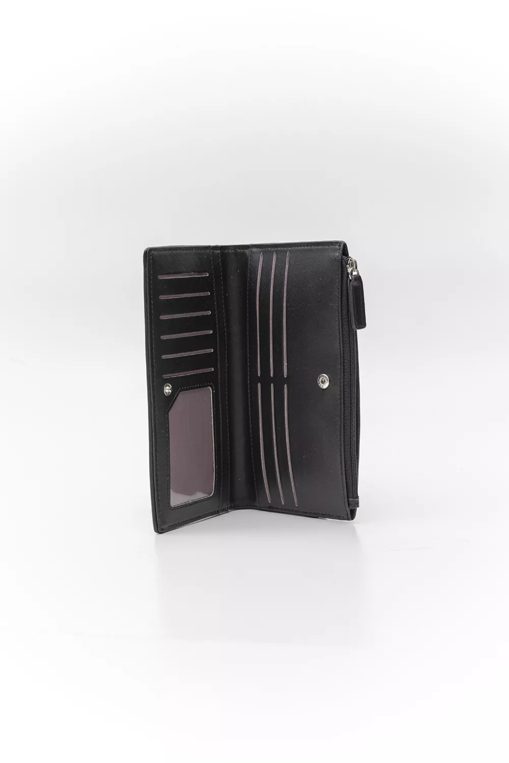 Μεγάλο πορτοφόλι με κουμπί Letters