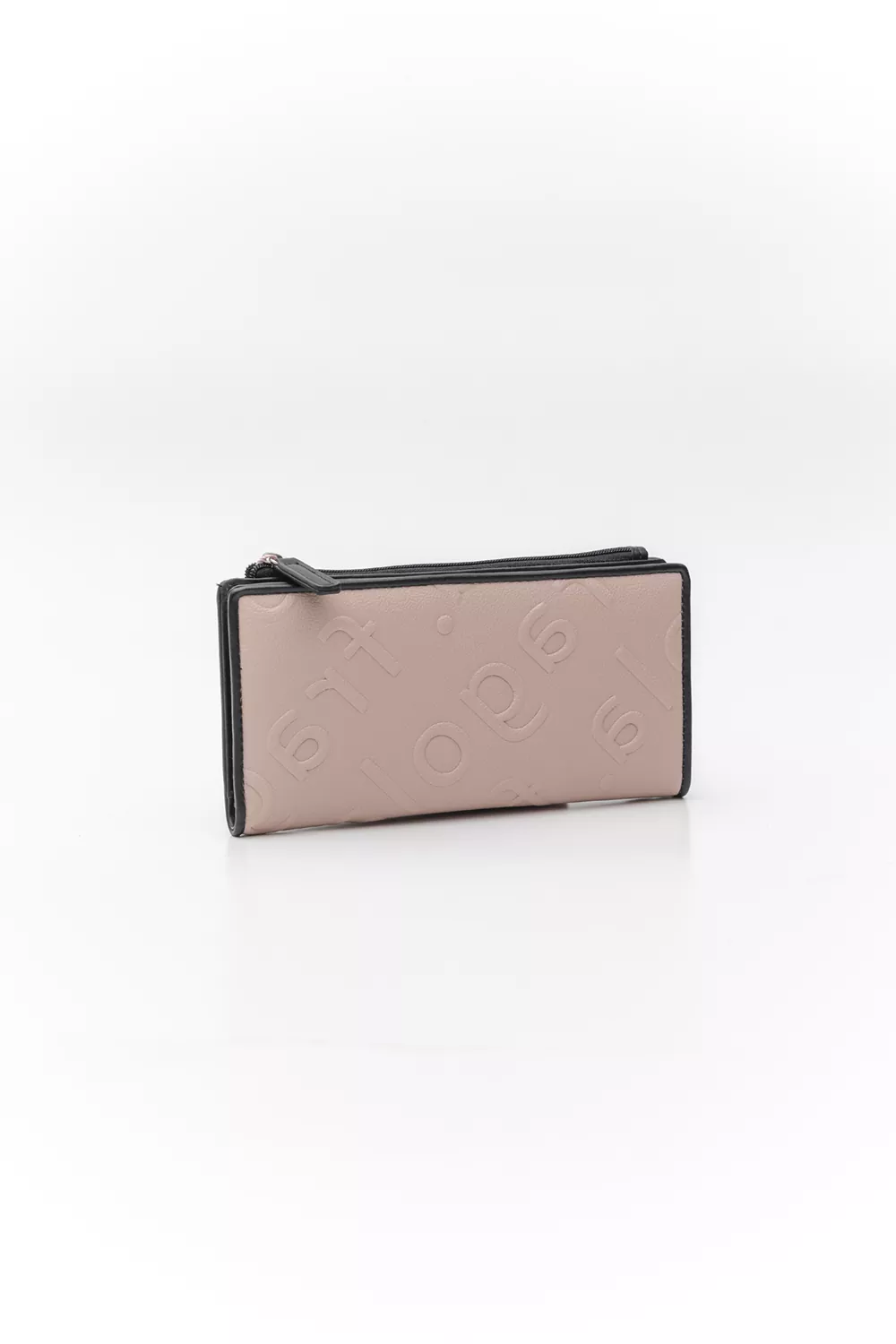 Μεγάλο πορτοφόλι με κουμπί Letters