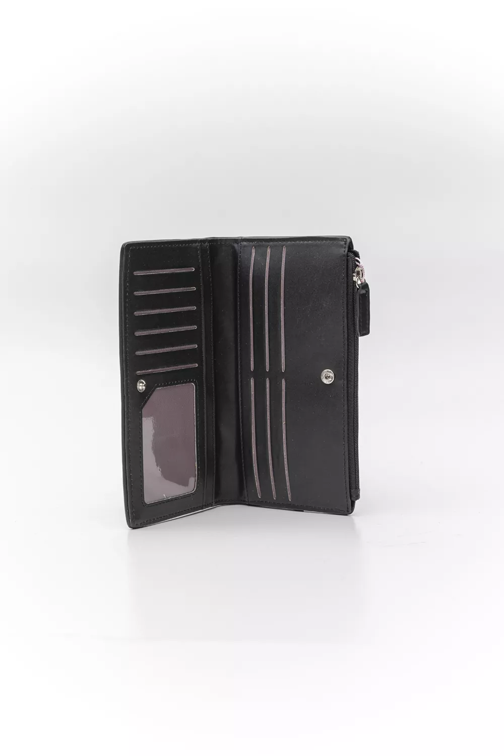 Μεγάλο πορτοφόλι με κουμπί Letters