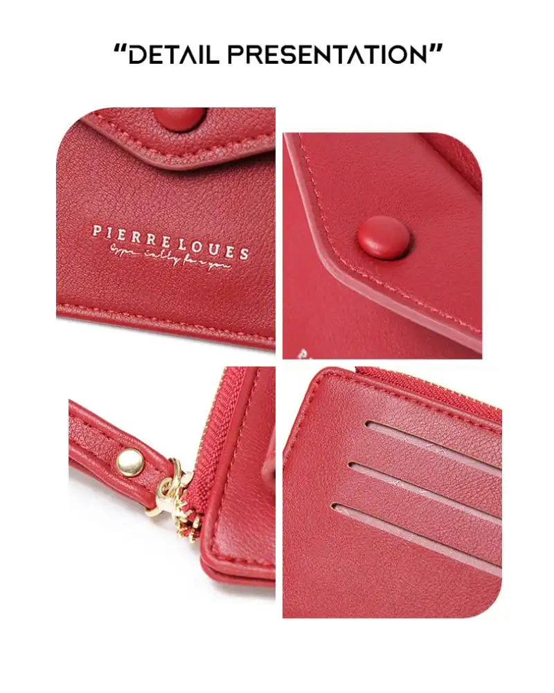 Γυναικείο πορτοφόλι Pierre Loues PL19-78 κόκκινο