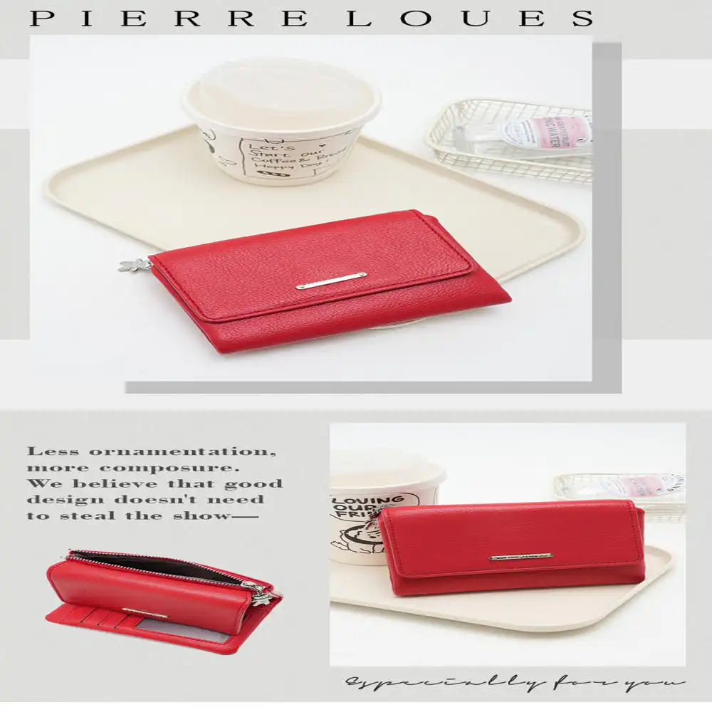 Μικρό Πορτοφόλι Γυναικείο Pierre Loues PL288-26 κόκκινο