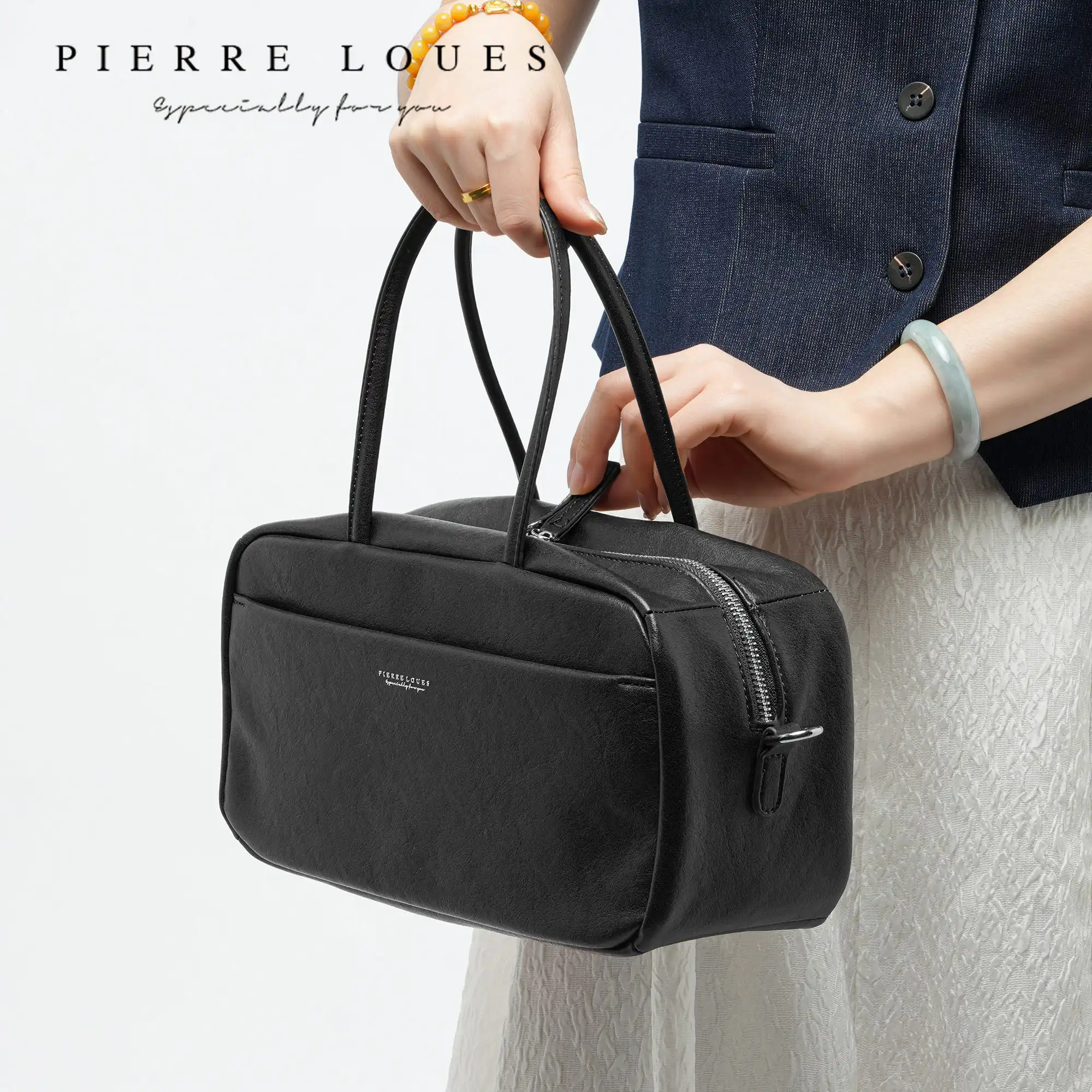 Γυναικεία Τσάντα Χειρός & Ώμου Pierre Loues PL615-29 μαύρο Γυναικεία Τσάντα Χειρός & Ώμου Pierre Loues PL615-29 μαύρο