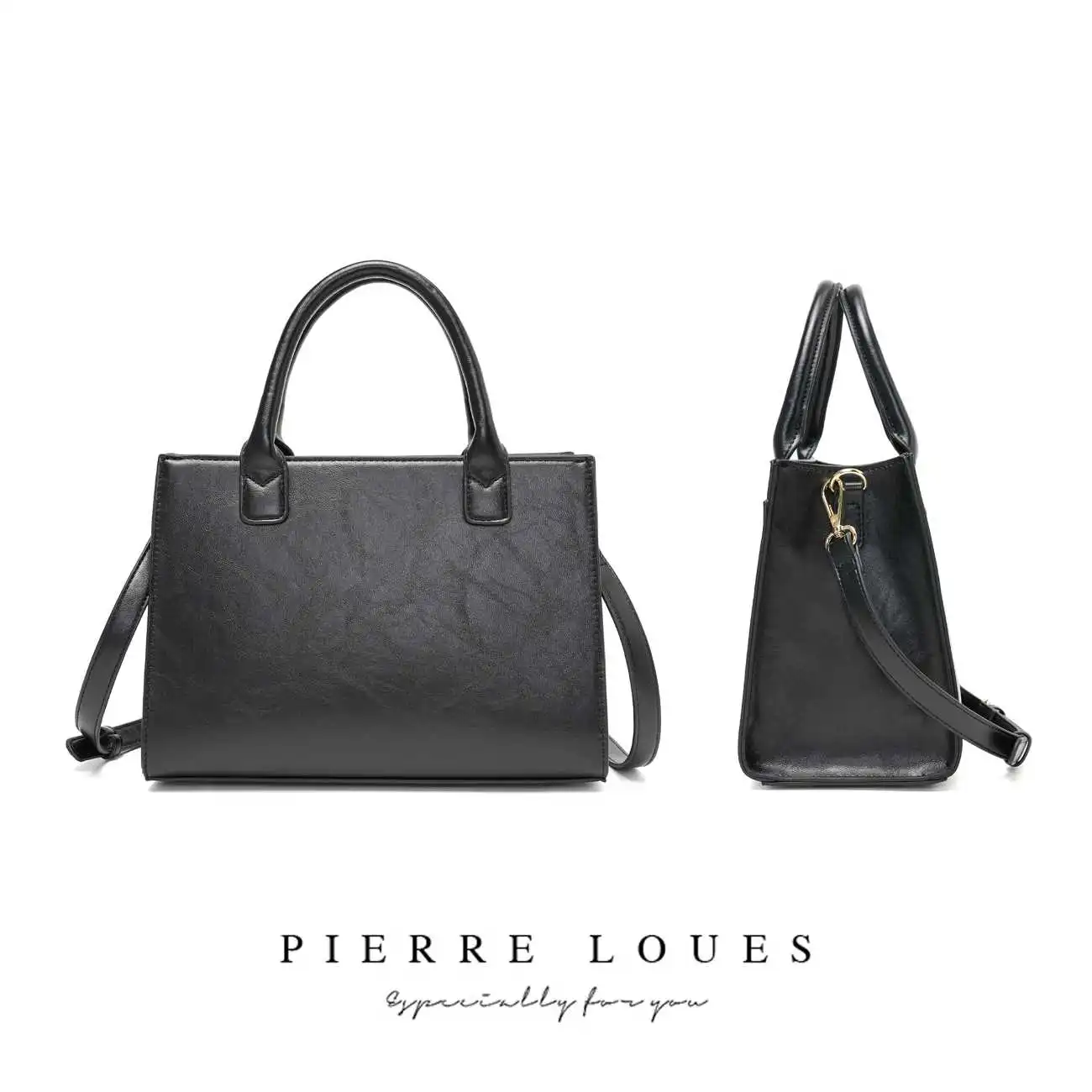 Γυναικεία τσάντα Χιαστί Pierre Loues PL615-38 μαύρο