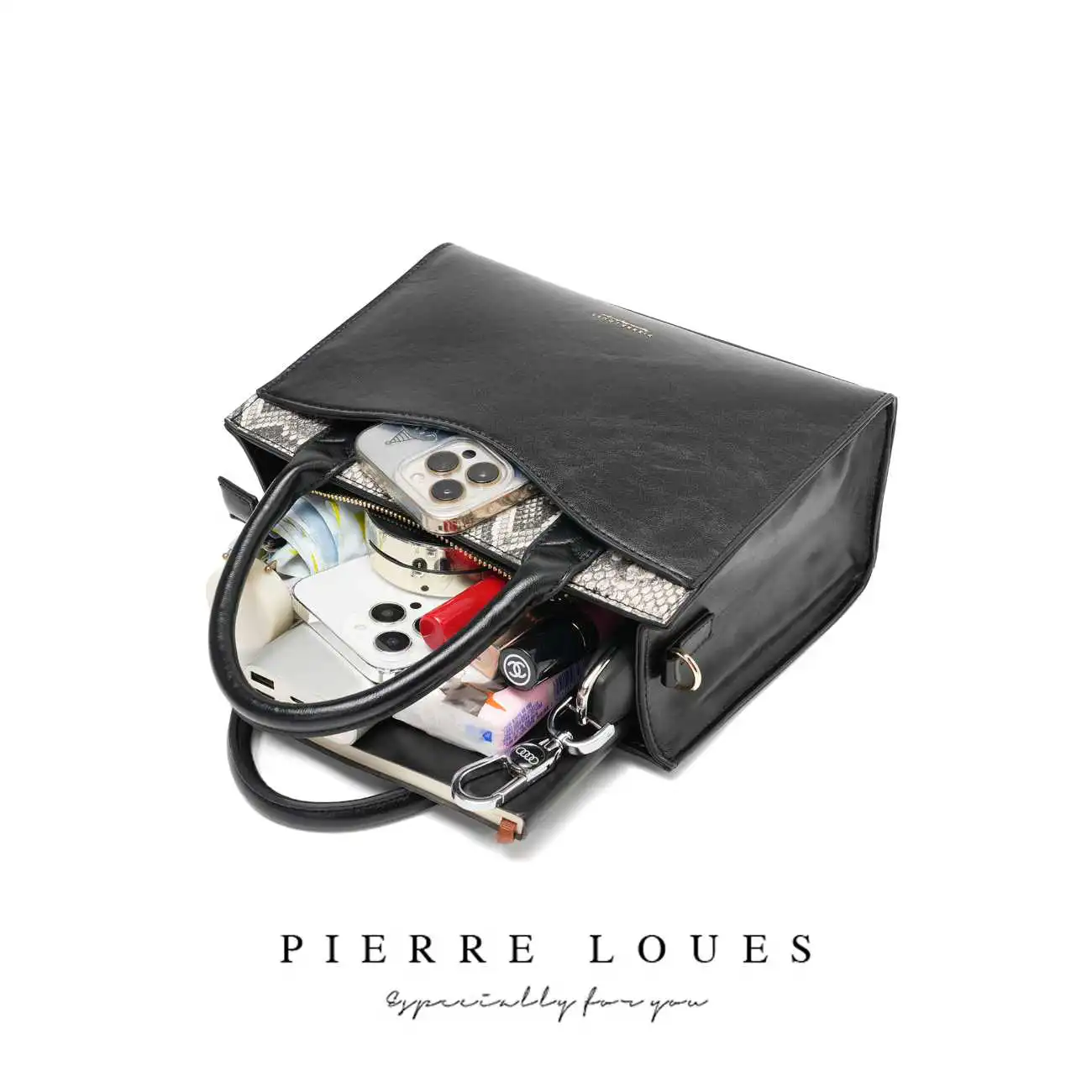 Γυναικεία τσάντα Χιαστί Pierre Loues PL615-38 μαύρο