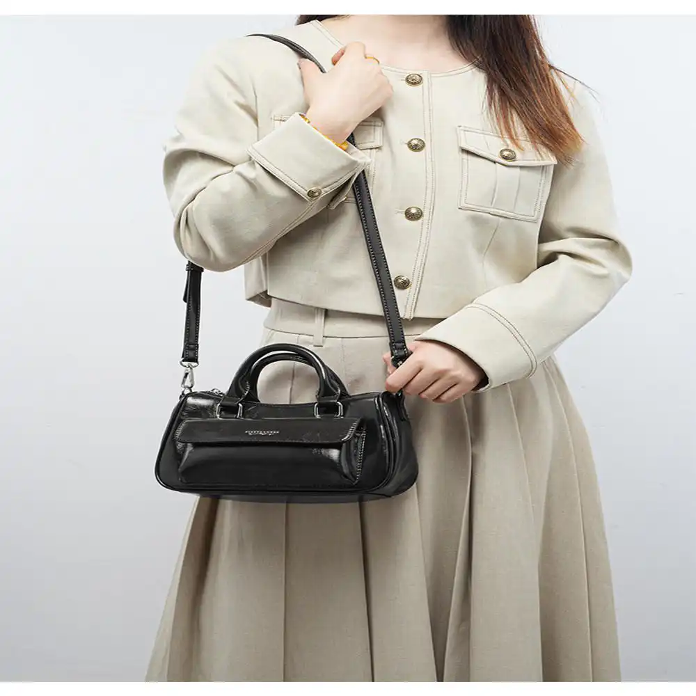 Γυναικεία Τσάντα Χειρός & Χιαστί Pierre Loues PL615-50 μαύρο