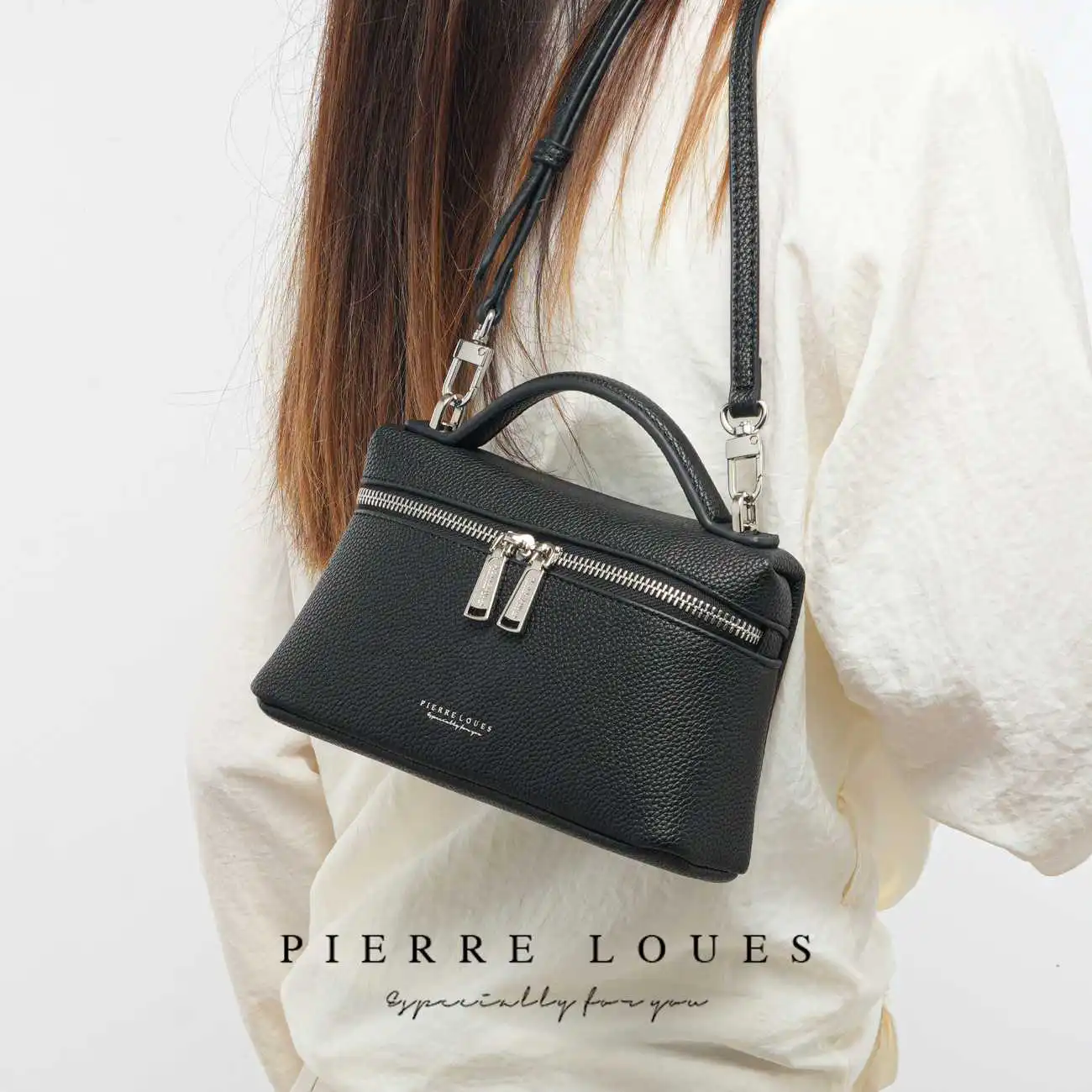Τσαντάκι Χιαστί Pierre Loues PL931-66A03 μαύρο