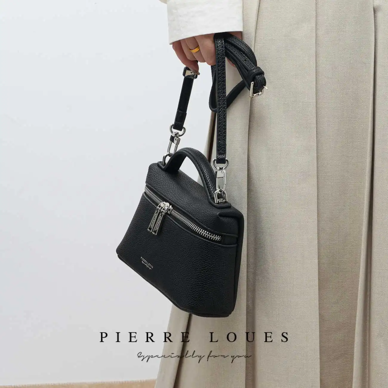 Τσαντάκι Χιαστί Pierre Loues PL931-66A03 μαύρο