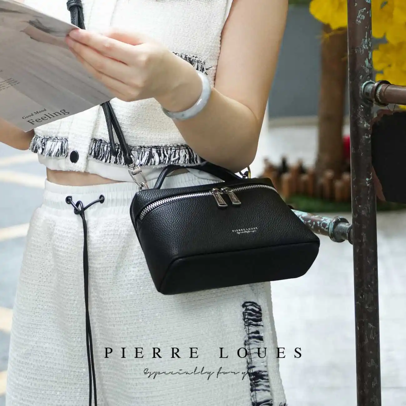 Τσαντάκι Χιαστί Pierre Loues PL931-66A03 μαύρο