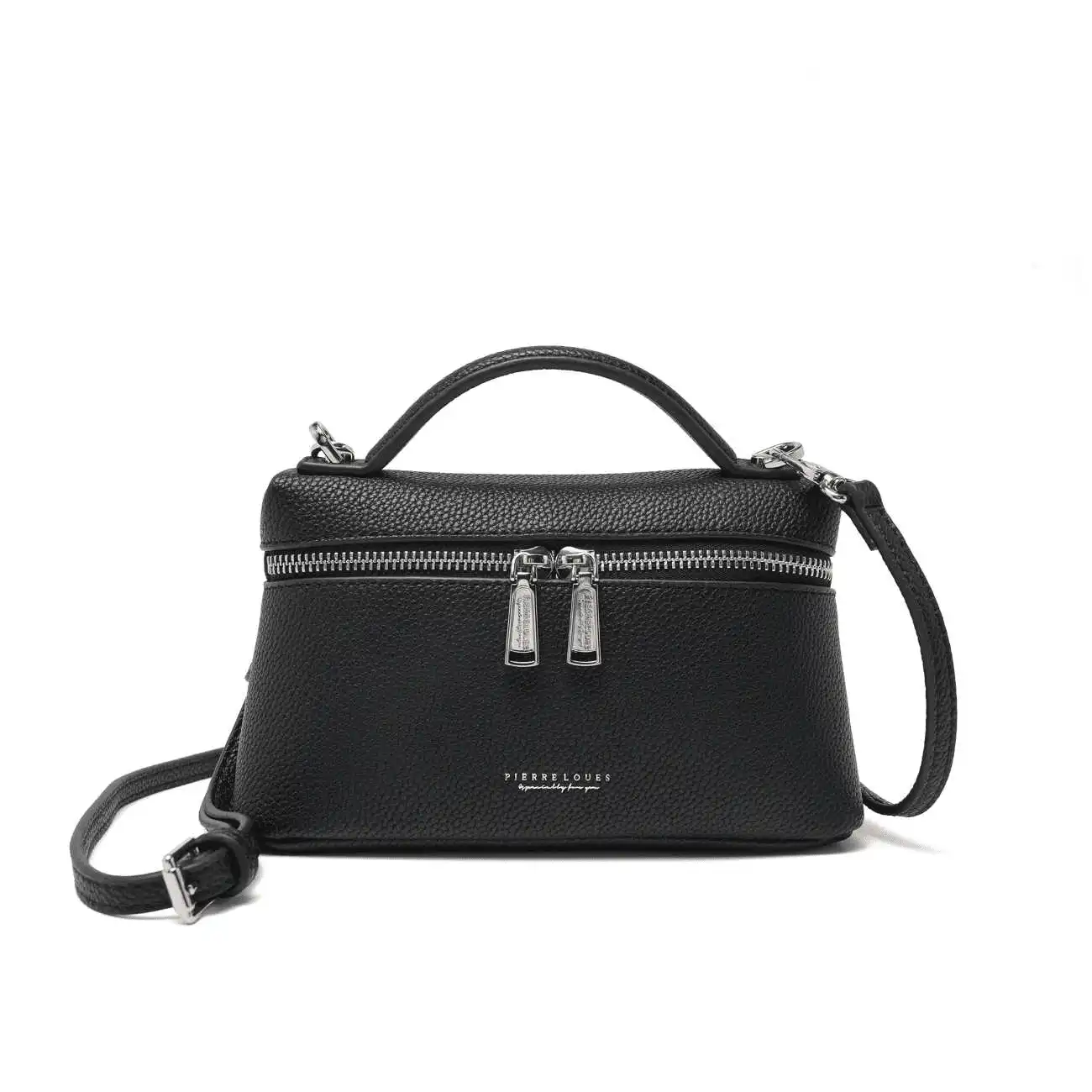 Τσαντάκι Χιαστί Pierre Loues PL931-66A03 μαύρο Τσαντάκι Χιαστί Pierre Loues PL931-66A03 μαύρο