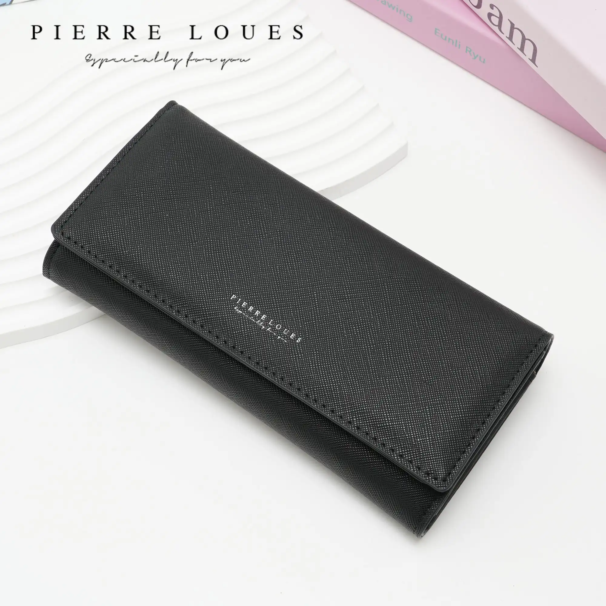 Γυναικείo πορτοφόλι Pierre Loues 728-118 μαύρο Γυναικείo πορτοφόλι Pierre Loues 728-118 μαύρο