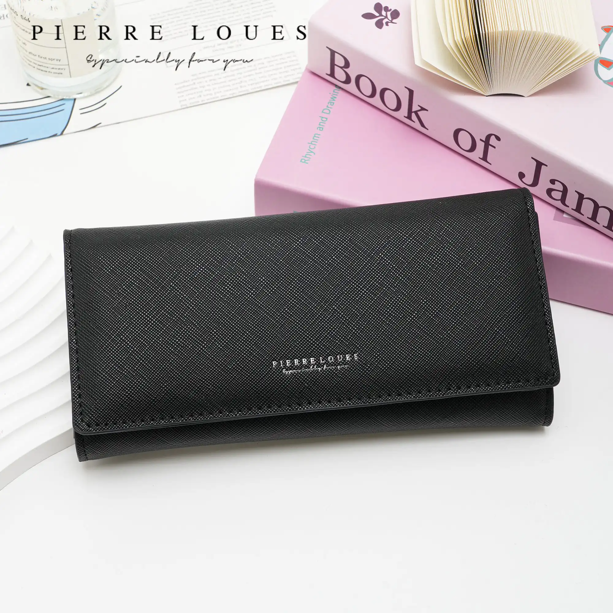 Γυναικείo πορτοφόλι Pierre Loues 728-118 μαύρο