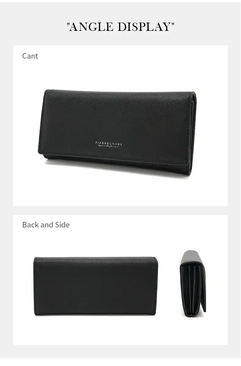 Γυναικείo πορτοφόλι Pierre Loues 728-118 μαύρο