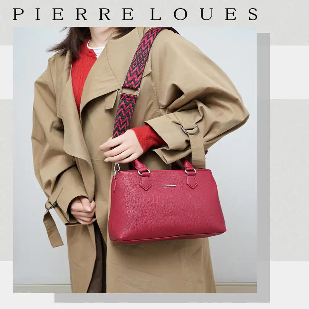 Γυναικεία Τσάντα Χιαστί Χειρός Pierre Loues PL782-21-Α10 red Γυναικεία Τσάντα Χιαστί Χειρός Pierre Loues PL782-21-Α10 red