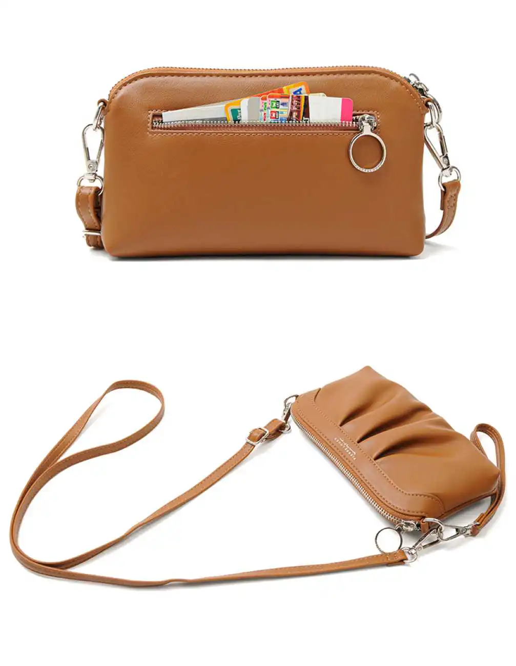 Τσαντάκι Χιαστί Pierre Loues PL782-36-A94 καφέ