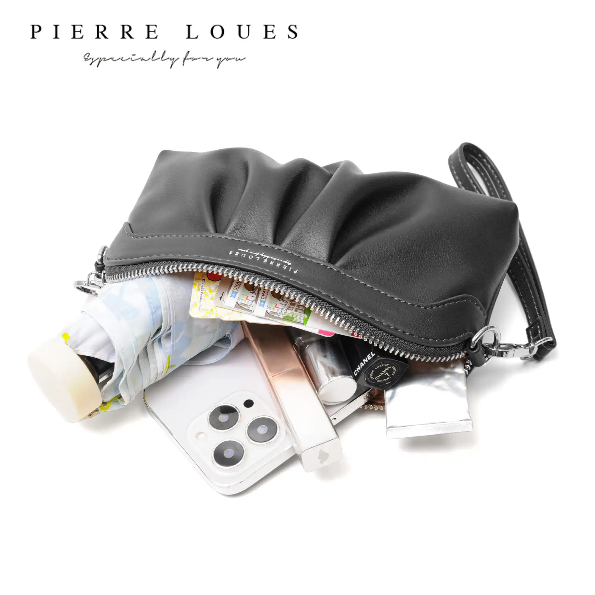 Τσαντάκι Χιαστί Pierre Loues PL782-36-A94 μαύρο