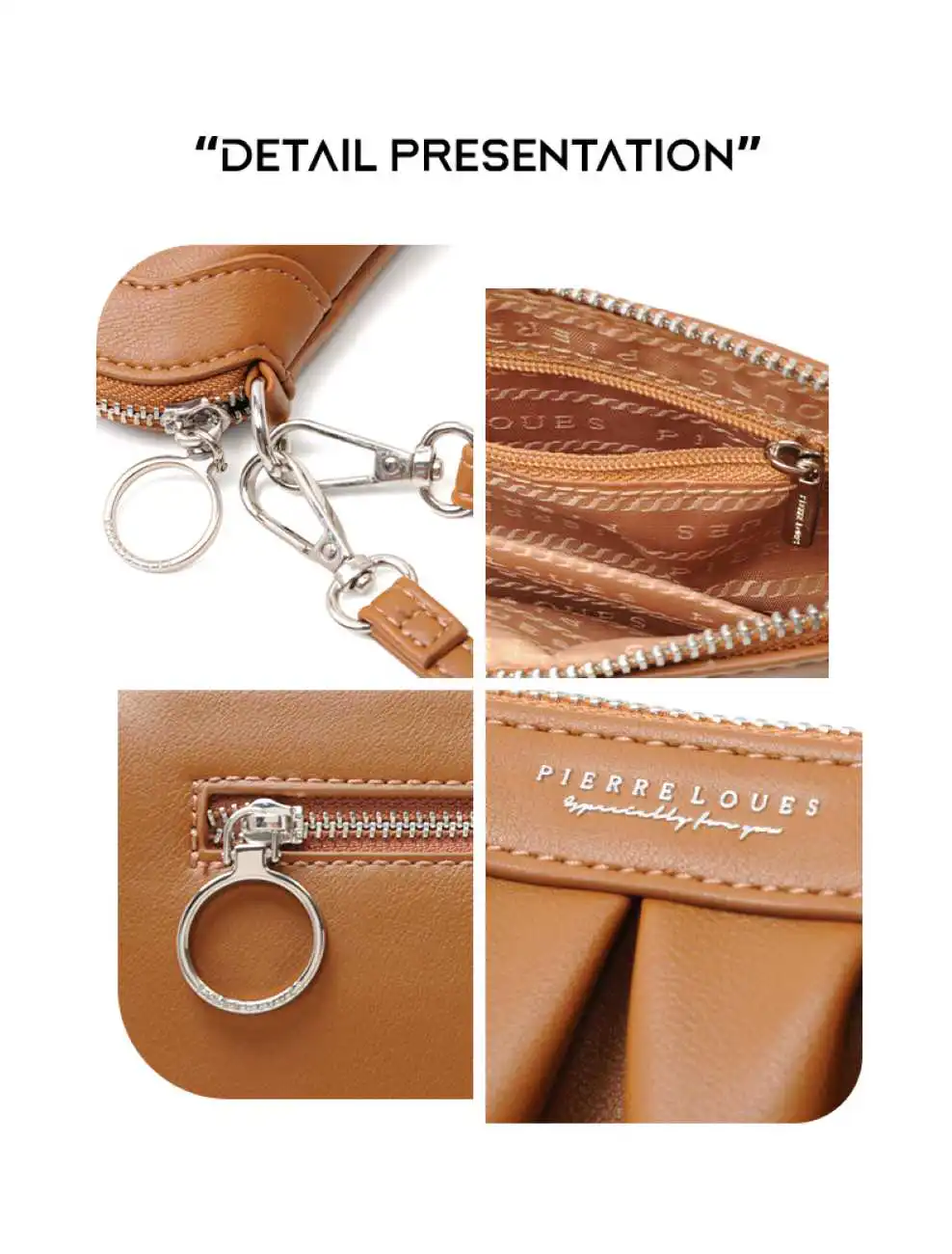 Τσαντάκι Χιαστί Pierre Loues PL782-36-A94 καφέ