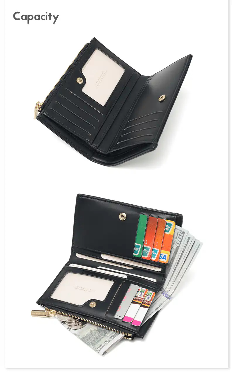 Γυναικείο Πορτοφόλι Κροκό Pierre Loues PL821-69 μαύρο