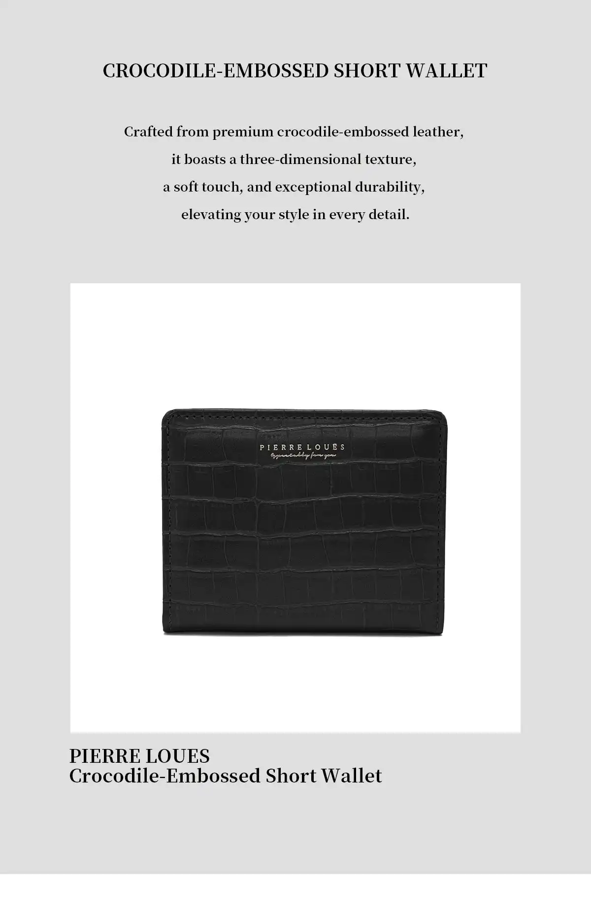 Μικρό Πορτοφόλι Γυναικείο Pierre Loues PL822-17A μαύρο