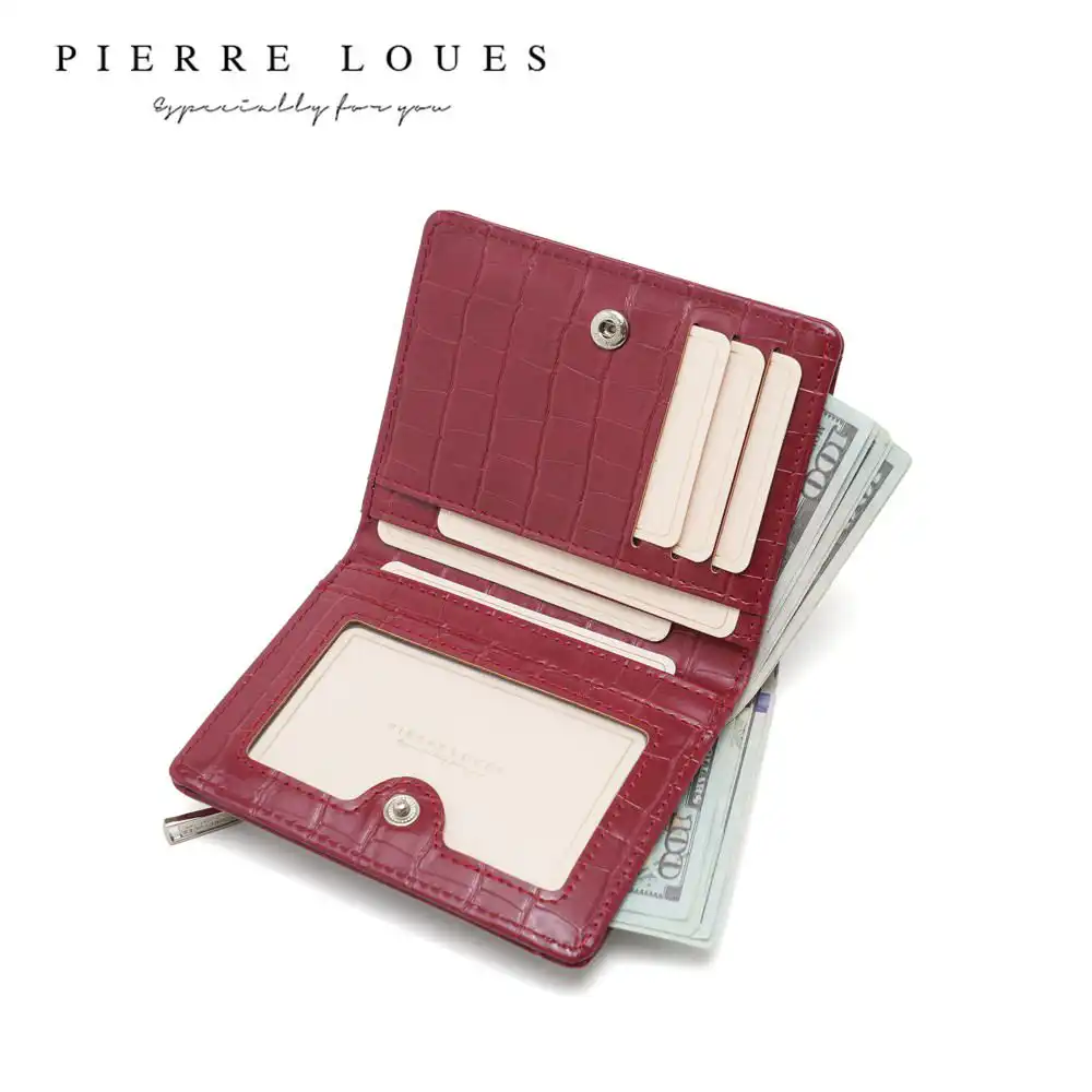 Μικρό Πορτοφόλι Γυναικείο Pierre Loues PL822-17A μπορντό